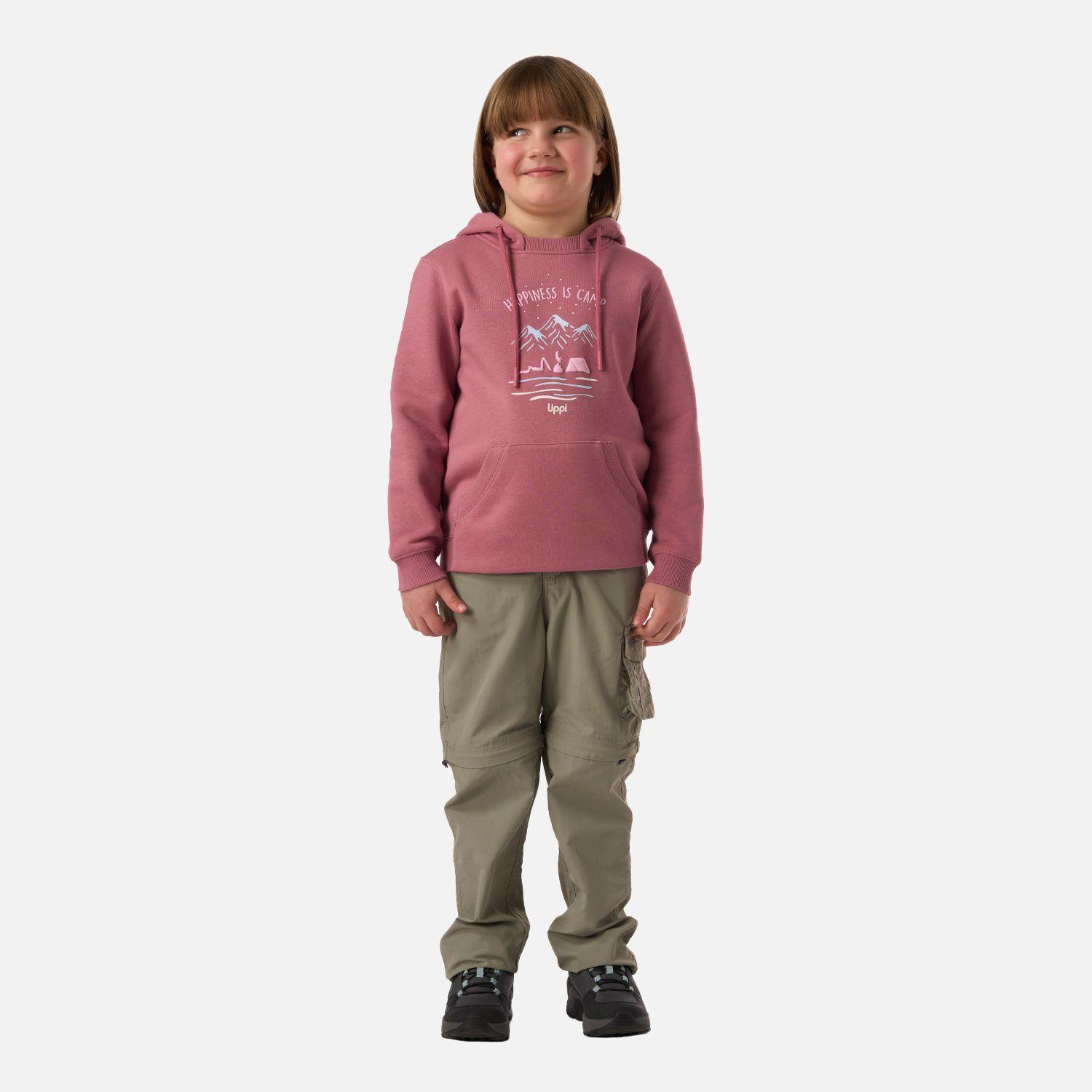 Polerón Niña Insigne Hoody Sweatshirt Rosa Oscuro Lippi V26-5
