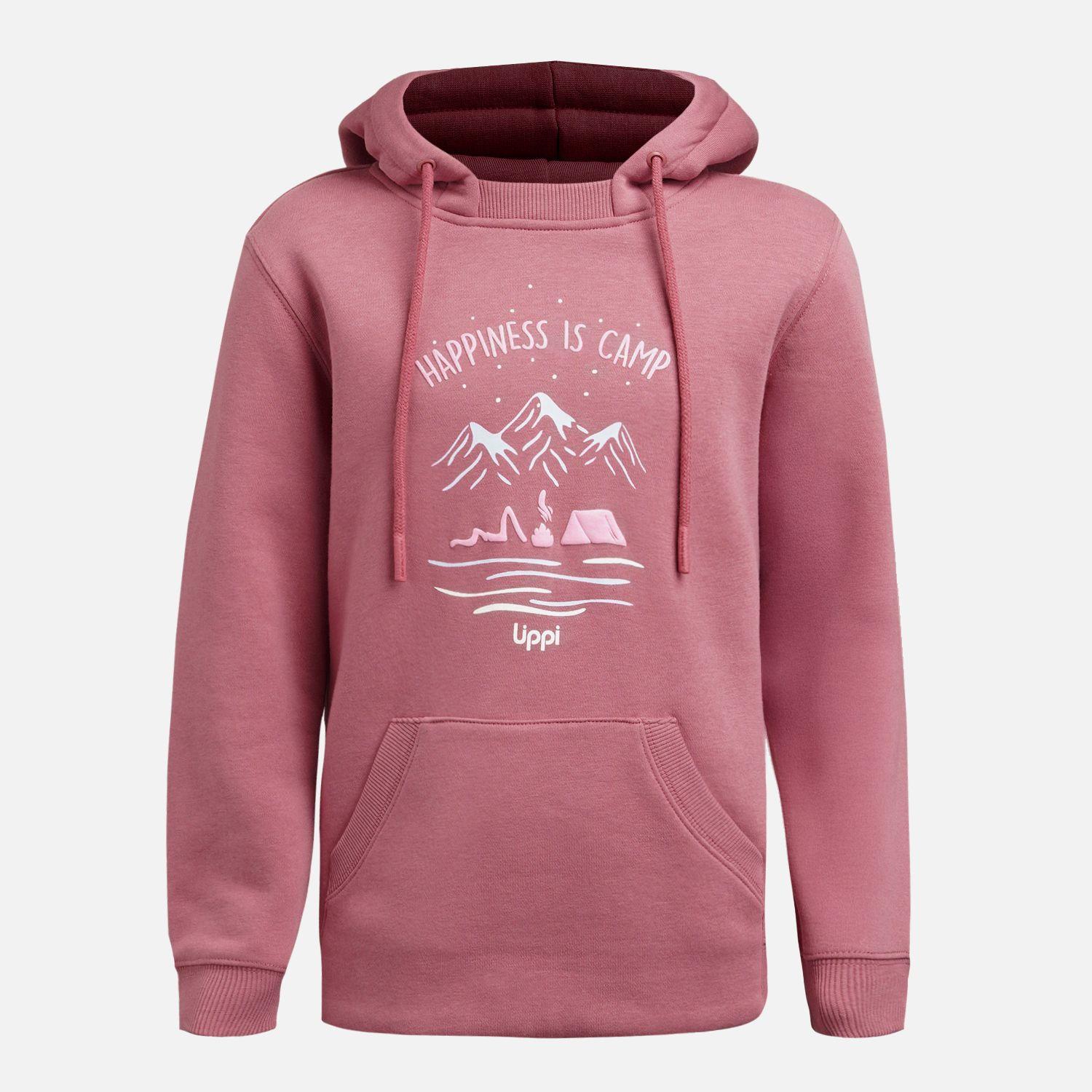 Polerón Niña Insigne Hoody Sweatshirt Rosa Oscuro Lippi V26-6