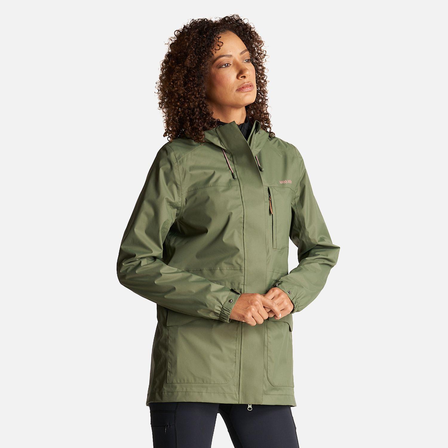 Chaqueta Mujer Kauai Verde Militar Haka Honu-5