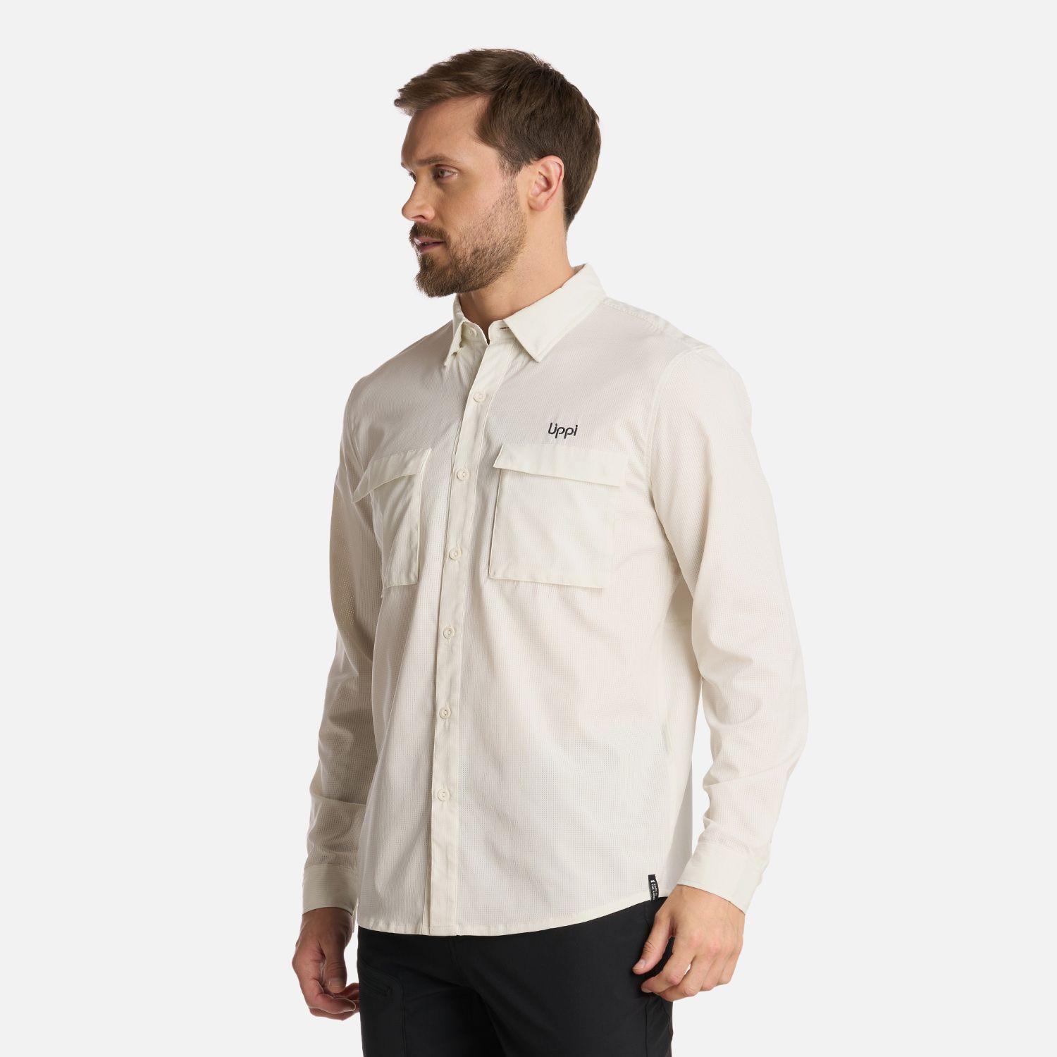 Camisa Hombre Rosselot Long Sleeve Q-Dry Blanco Lippi I25-1