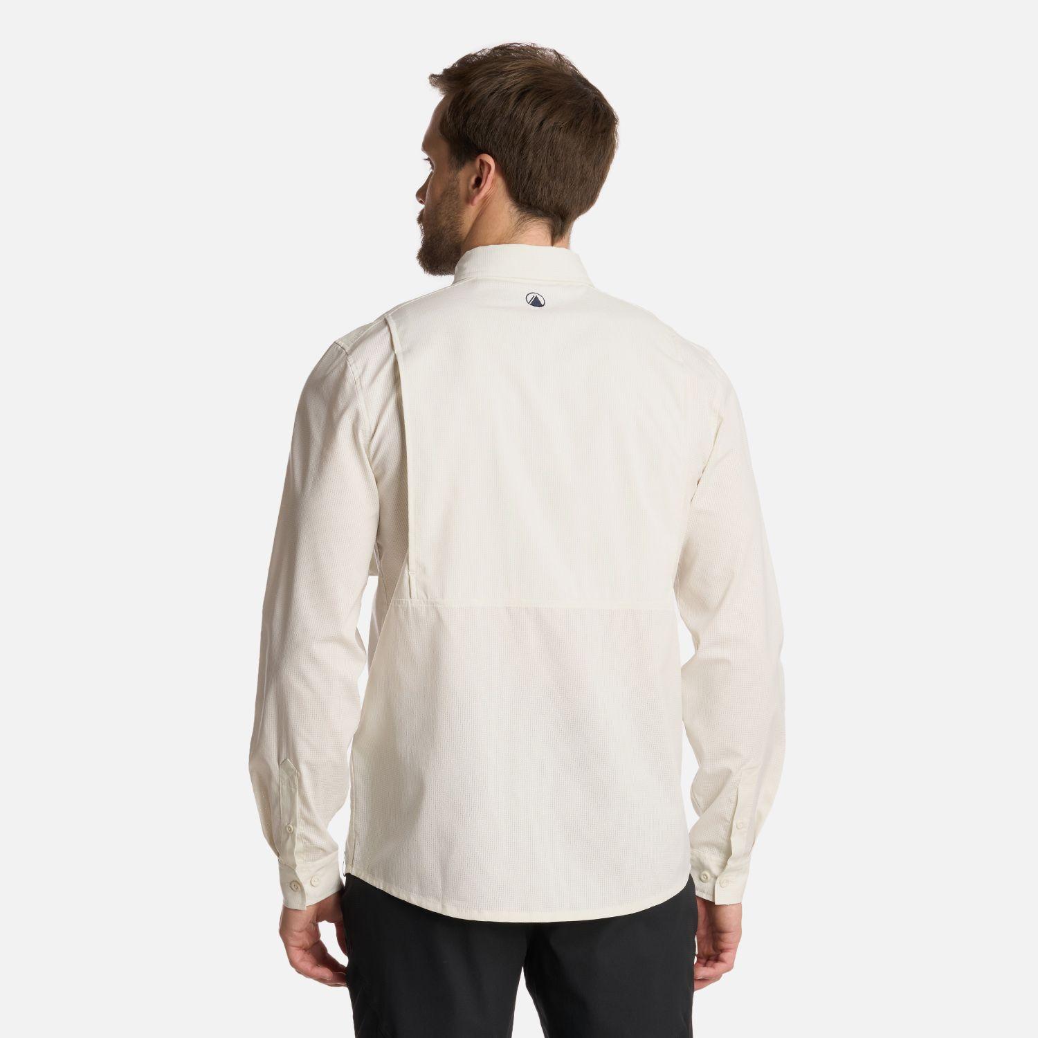Camisa Hombre Rosselot Long Sleeve Q-Dry Blanco Lippi I25-2