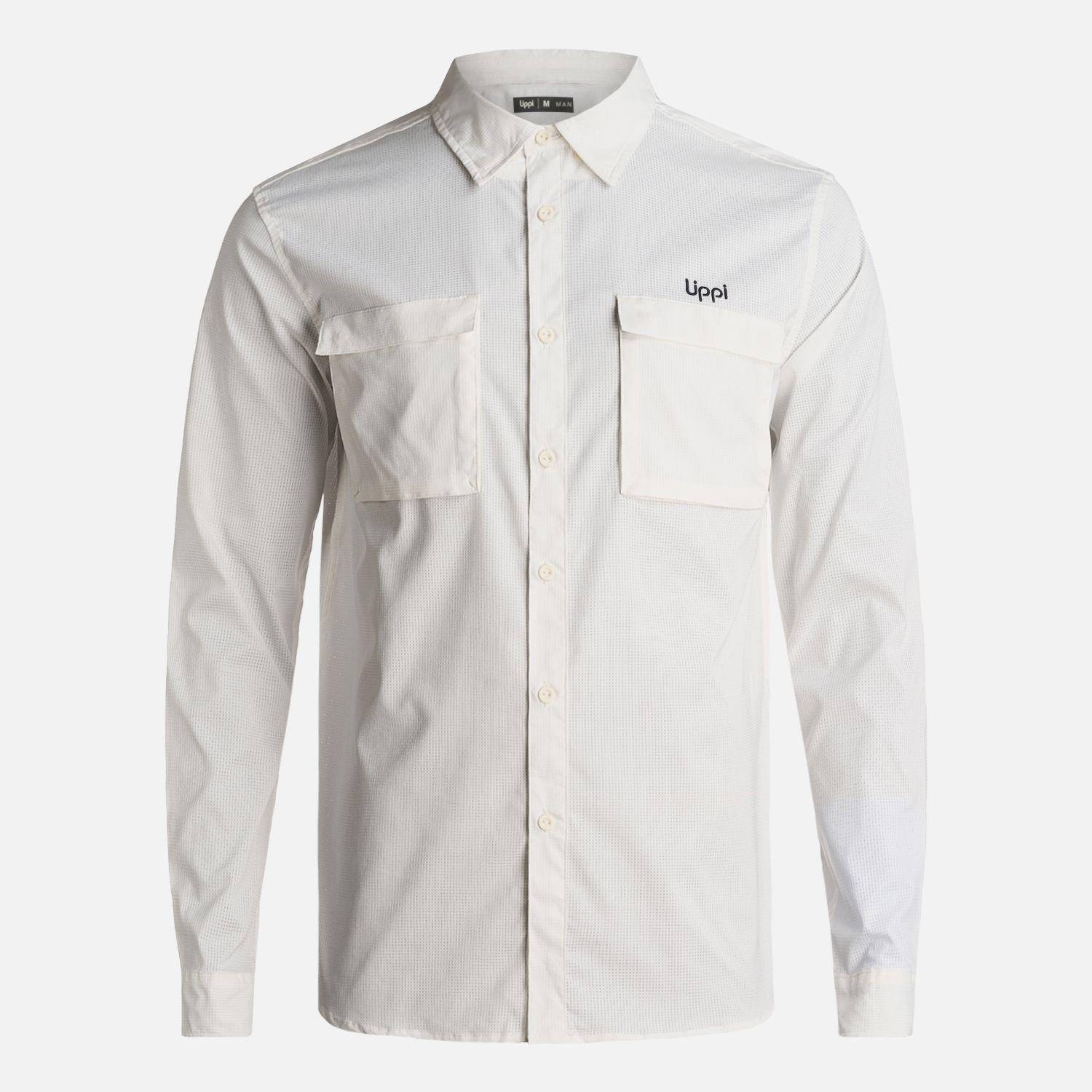 Camisa Hombre Rosselot Long Sleeve Q-Dry Blanco Lippi I25-6