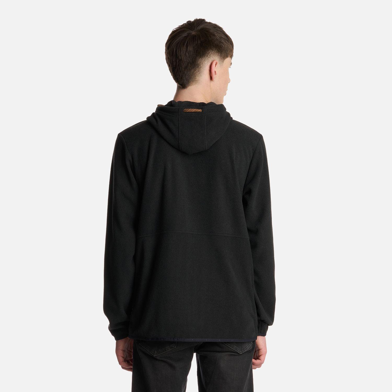 Polerón Teen Boy Stripes Nano-F Full Zip Negro Lippi I25-2