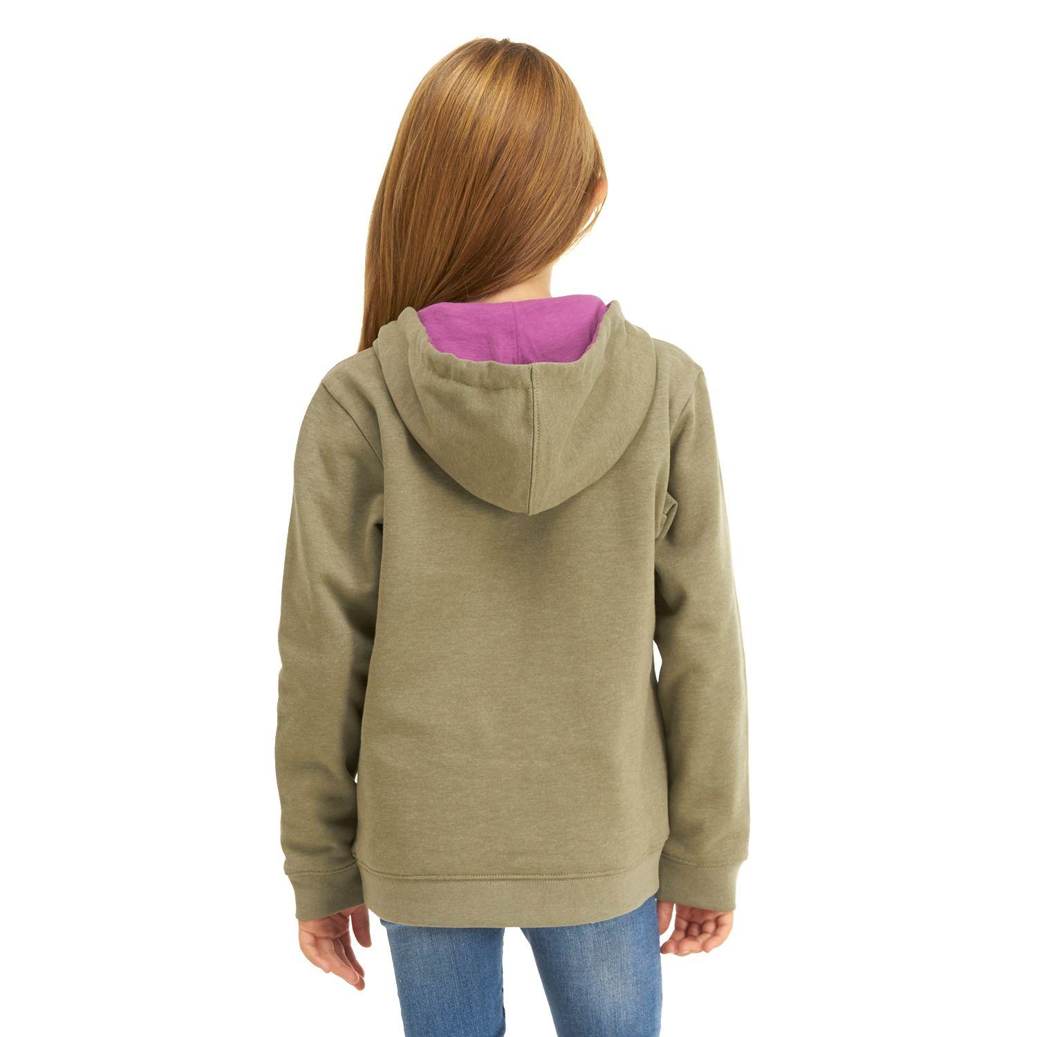 Poleron Niña Insigne Hoody Sweatshirt Melange Verde Lippi-3