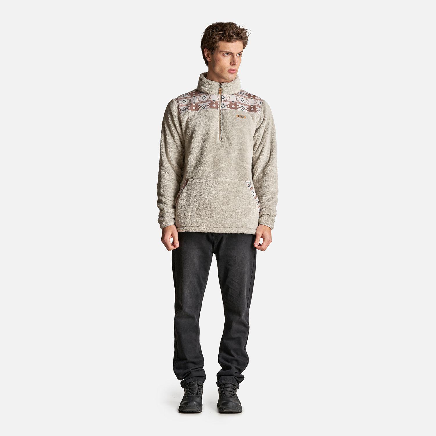 Poleron Hombre Baggy Sweatshirt Gris Cálido Lippi-6