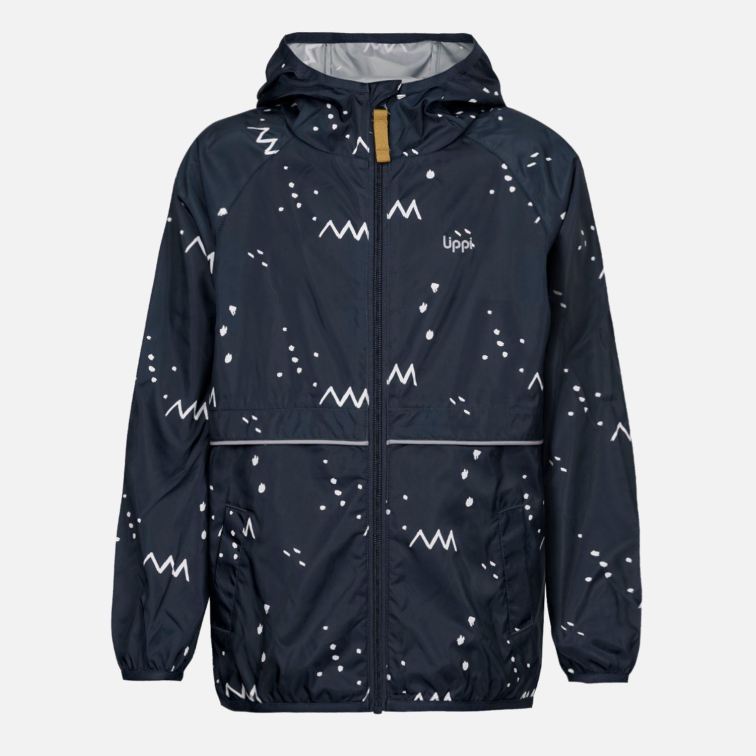 Chaqueta Niño Nightfall Windbreaker Hoody Jacket Print Azul Marino Lippi-0