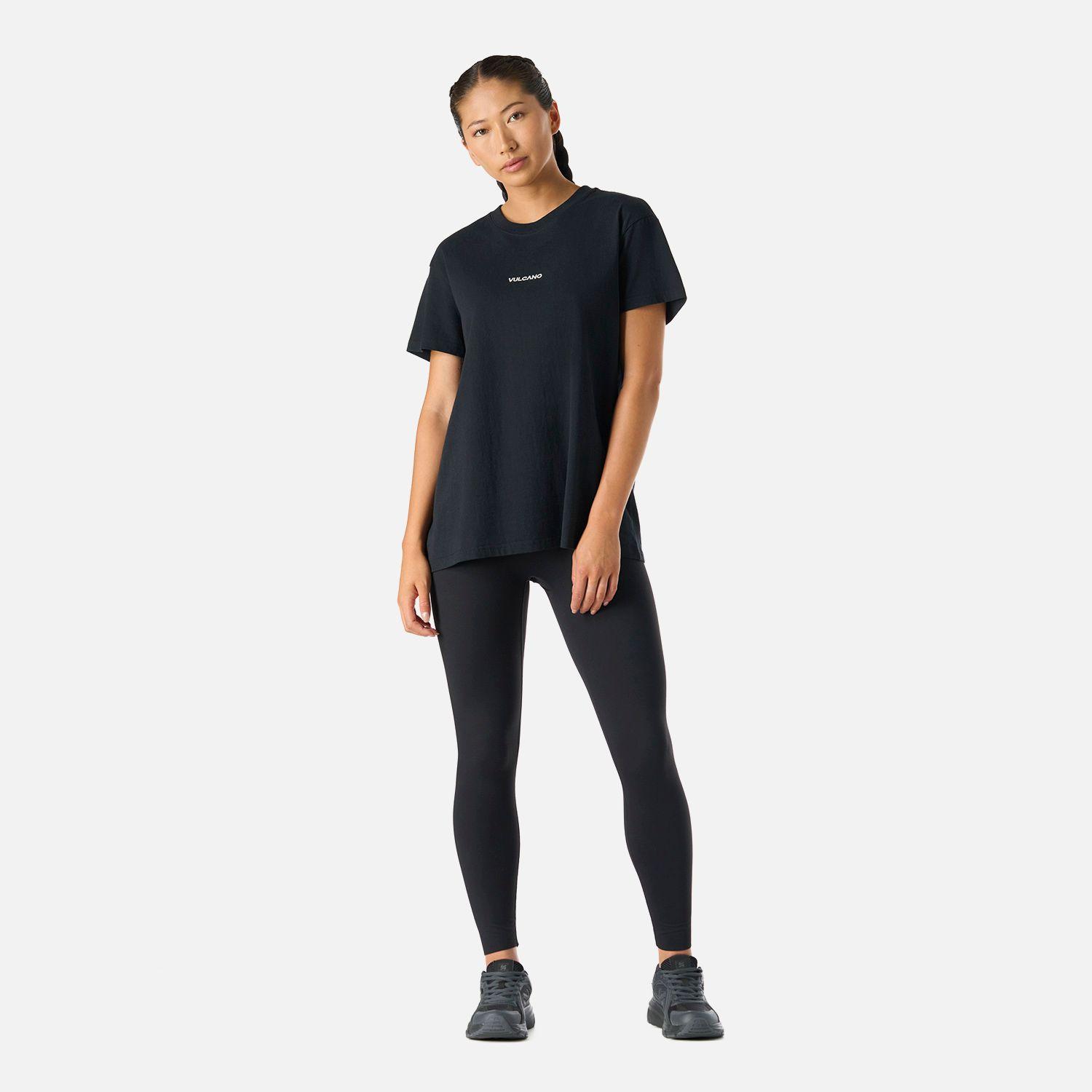 Polera Mujer Cool Down T-Shirt Negro Vulcano-5