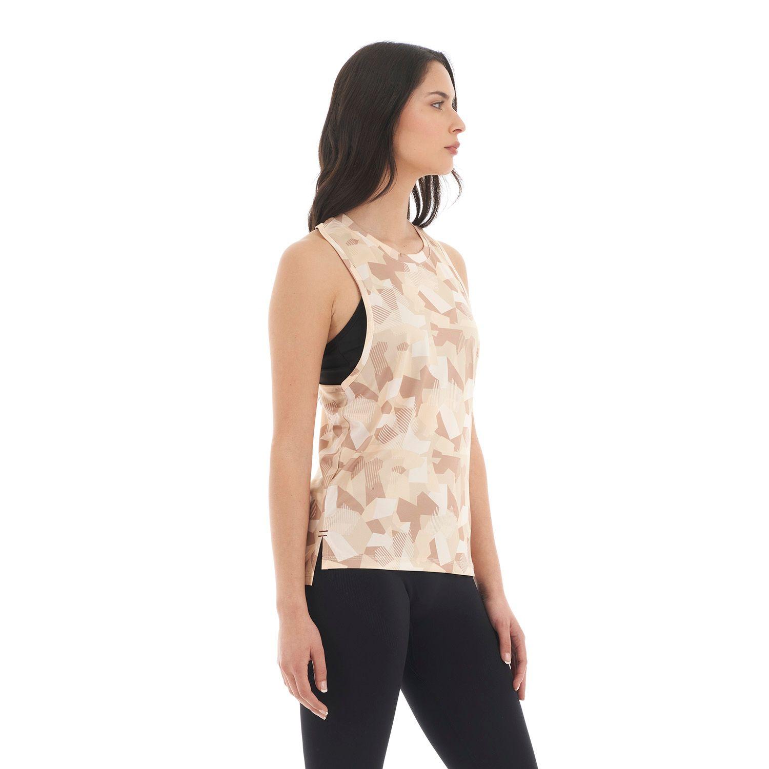 Polera Mujer Sudala Beige print Haka Honu-3