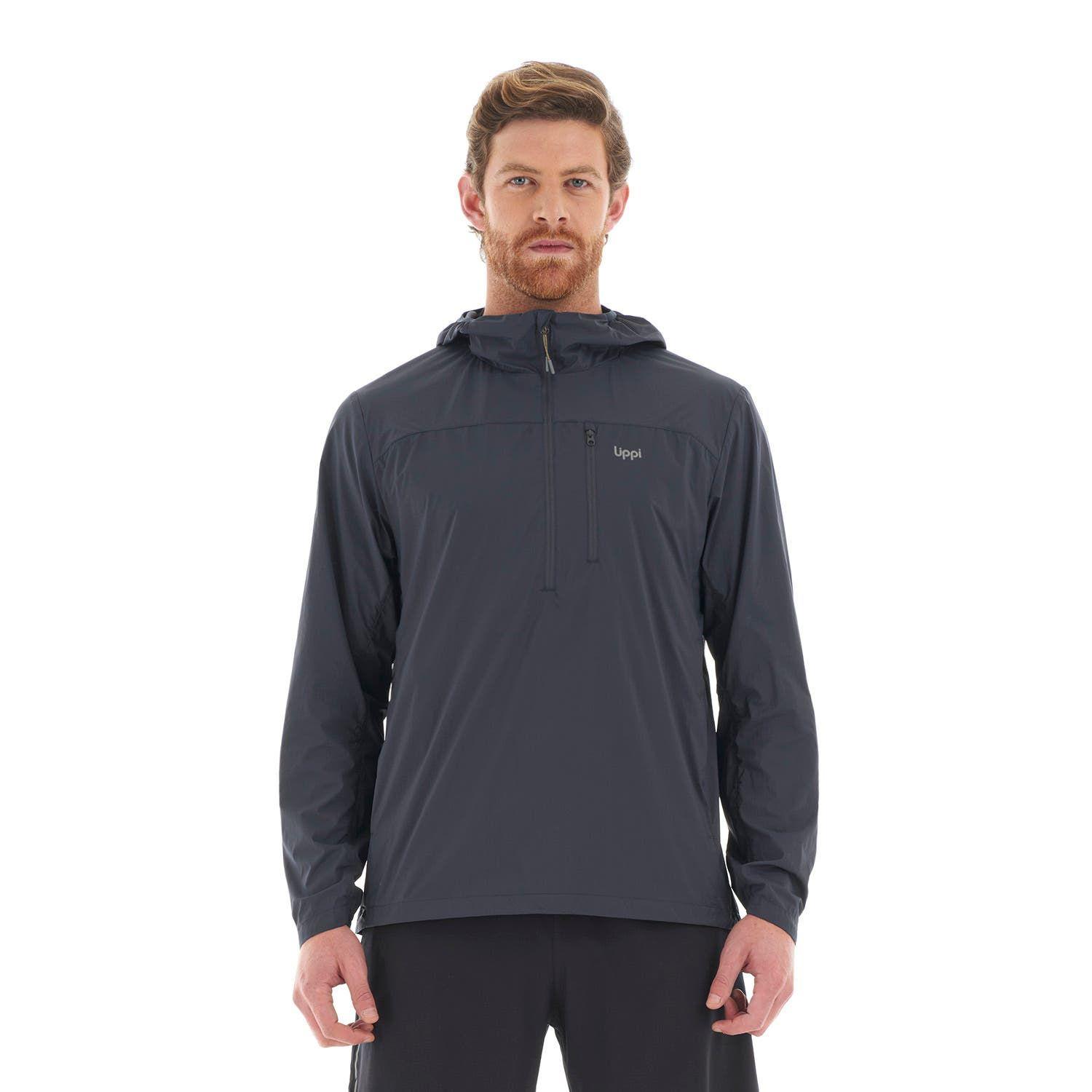 Chaqueta Hombre Spry WindBreaker 14 Zip Hoody Jacket Azul Noche Lippi-1