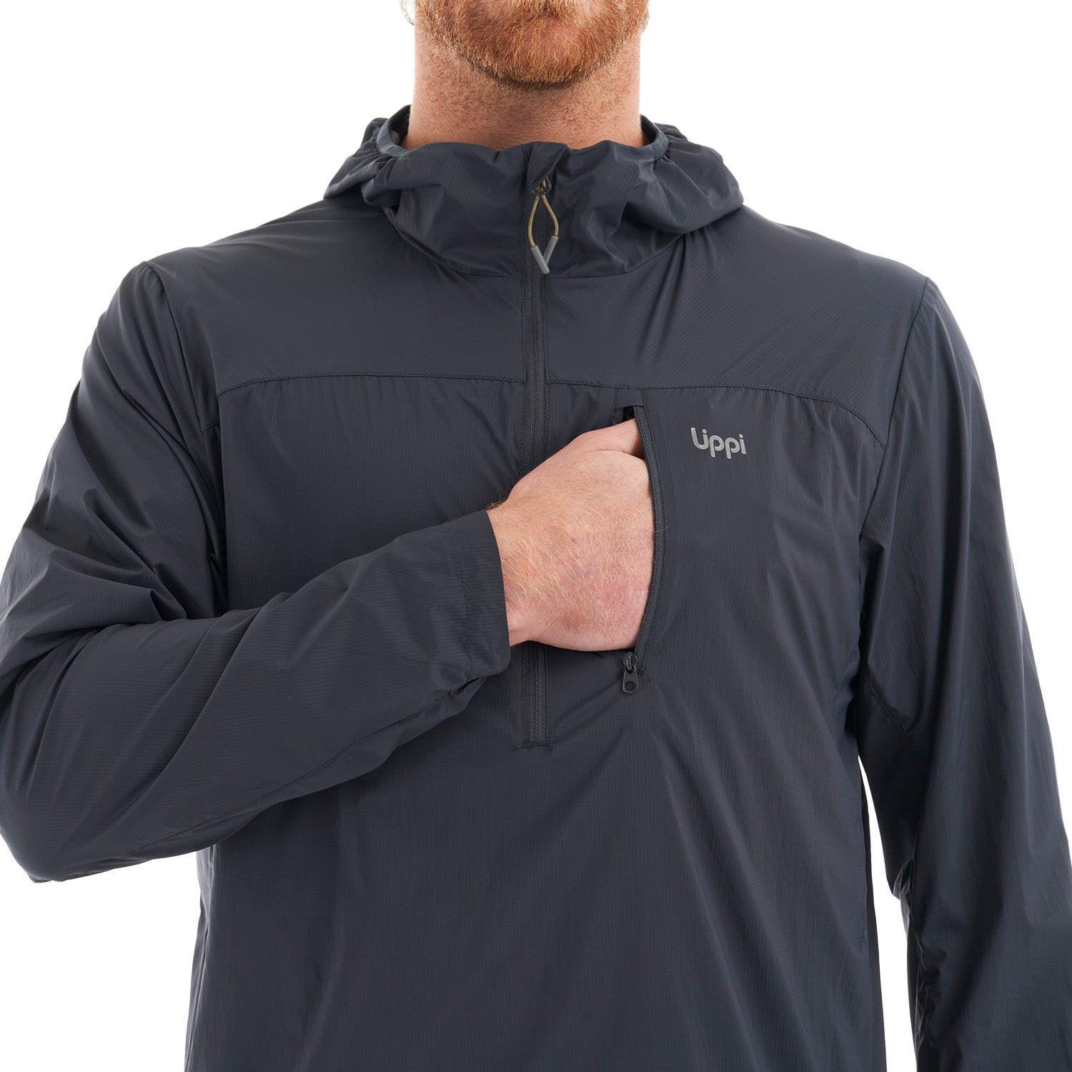 Chaqueta Hombre Spry WindBreaker 14 Zip Hoody Jacket Azul Noche Lippi-8