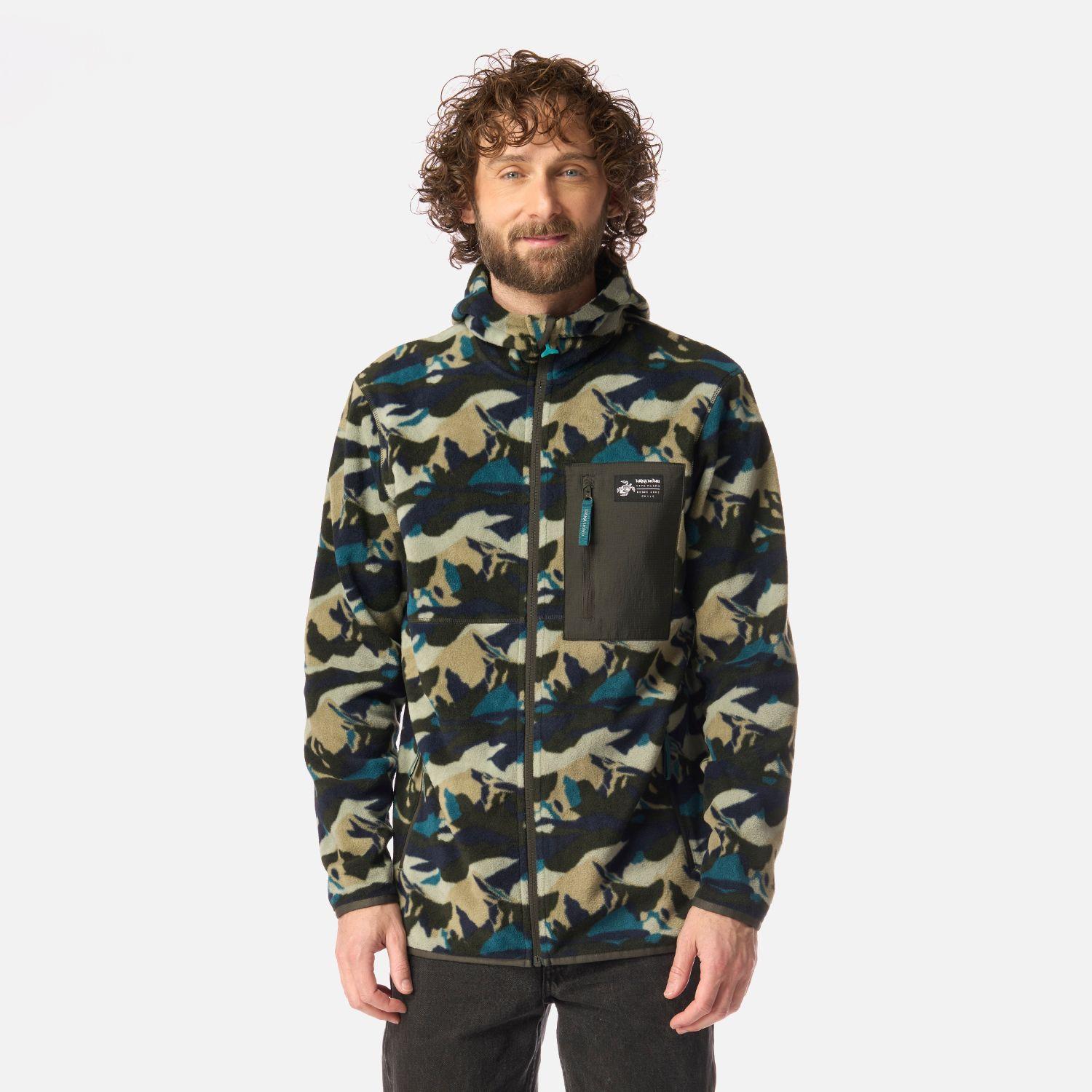 Polar Hombre Leñero Print Verde Militar Haka Honu-0