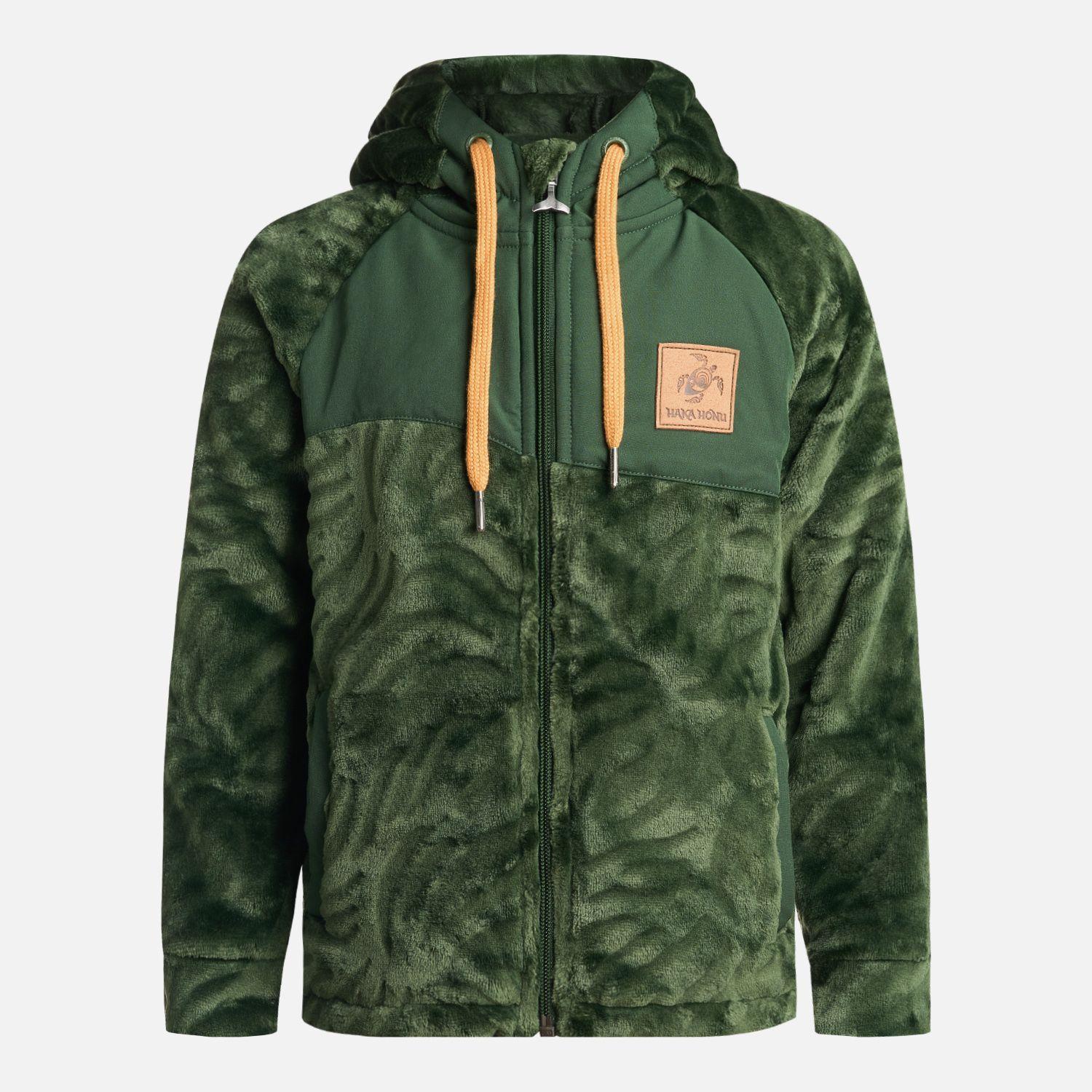 Poleron Niño Mini Polaroid Verde Militar Haka Honu-6