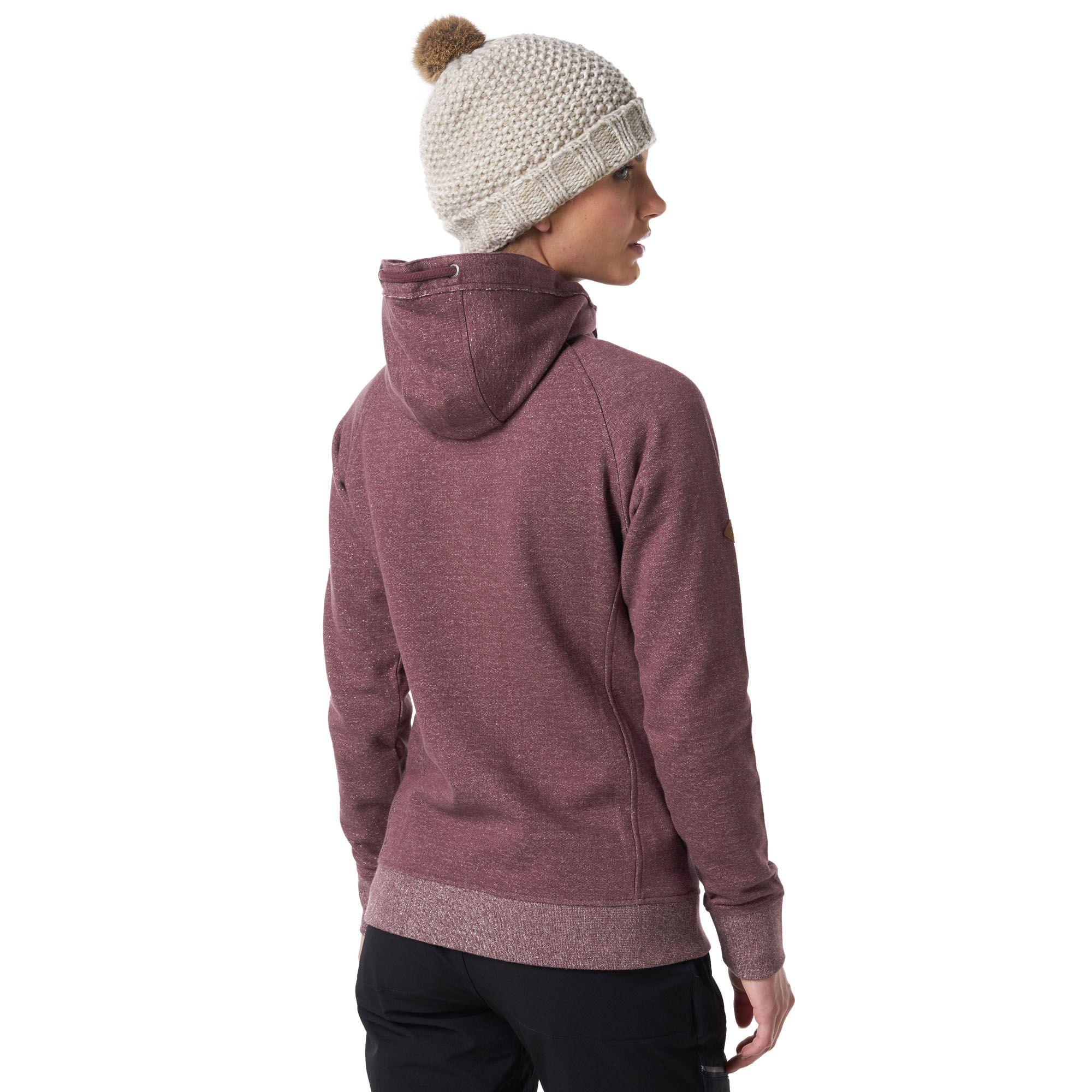 Poleron Mujer Spirit Cotton Hoody Melange Uva Lippi-3