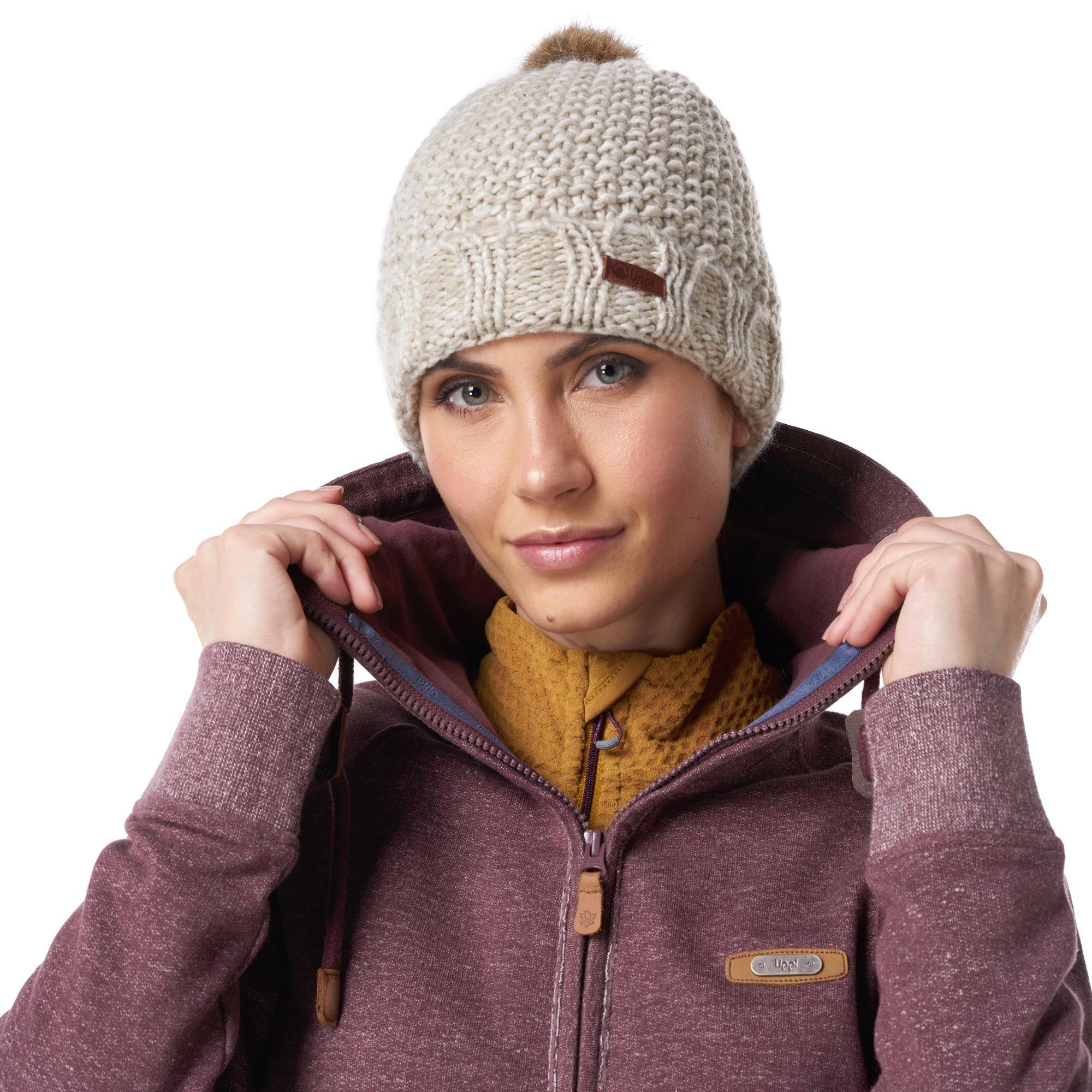 Poleron Mujer Spirit Cotton Hoody Melange Uva Lippi-4