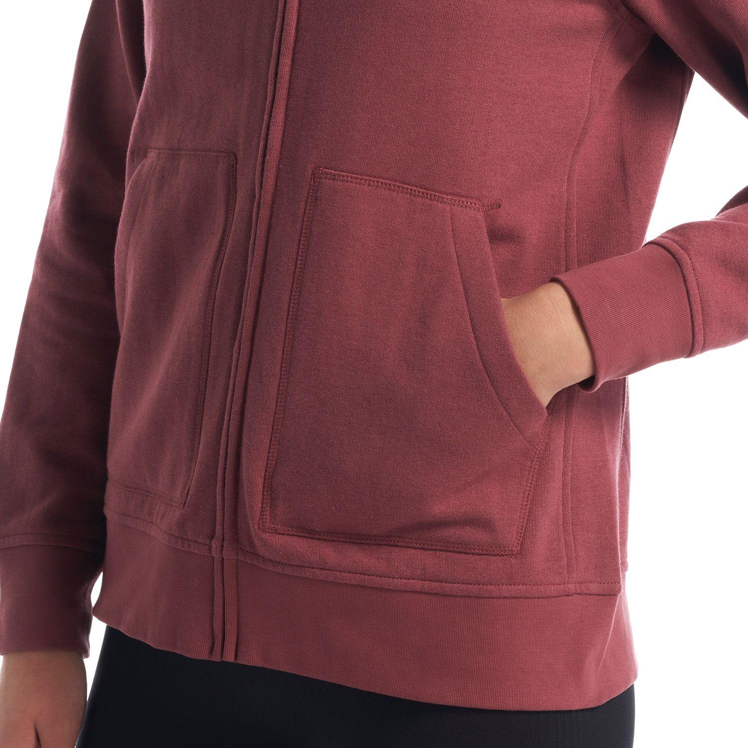 Poleron Mujer Insigne Full Zip Hoody Sweatshirt Palo Rosa Lippi V22-7