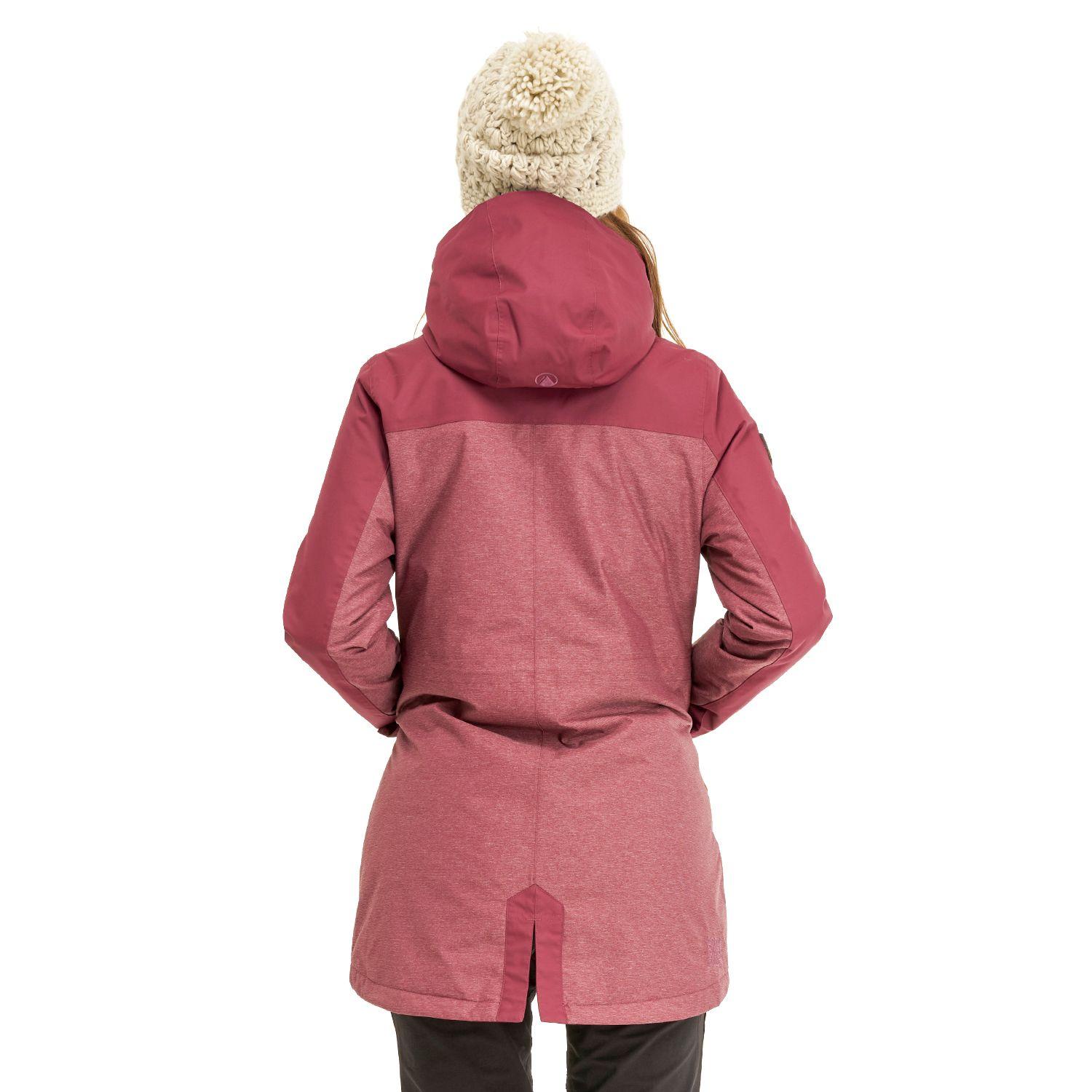 Chaqueta Mujer Grove B-Dry Hoody Jacket Melange Vino Lippi-3