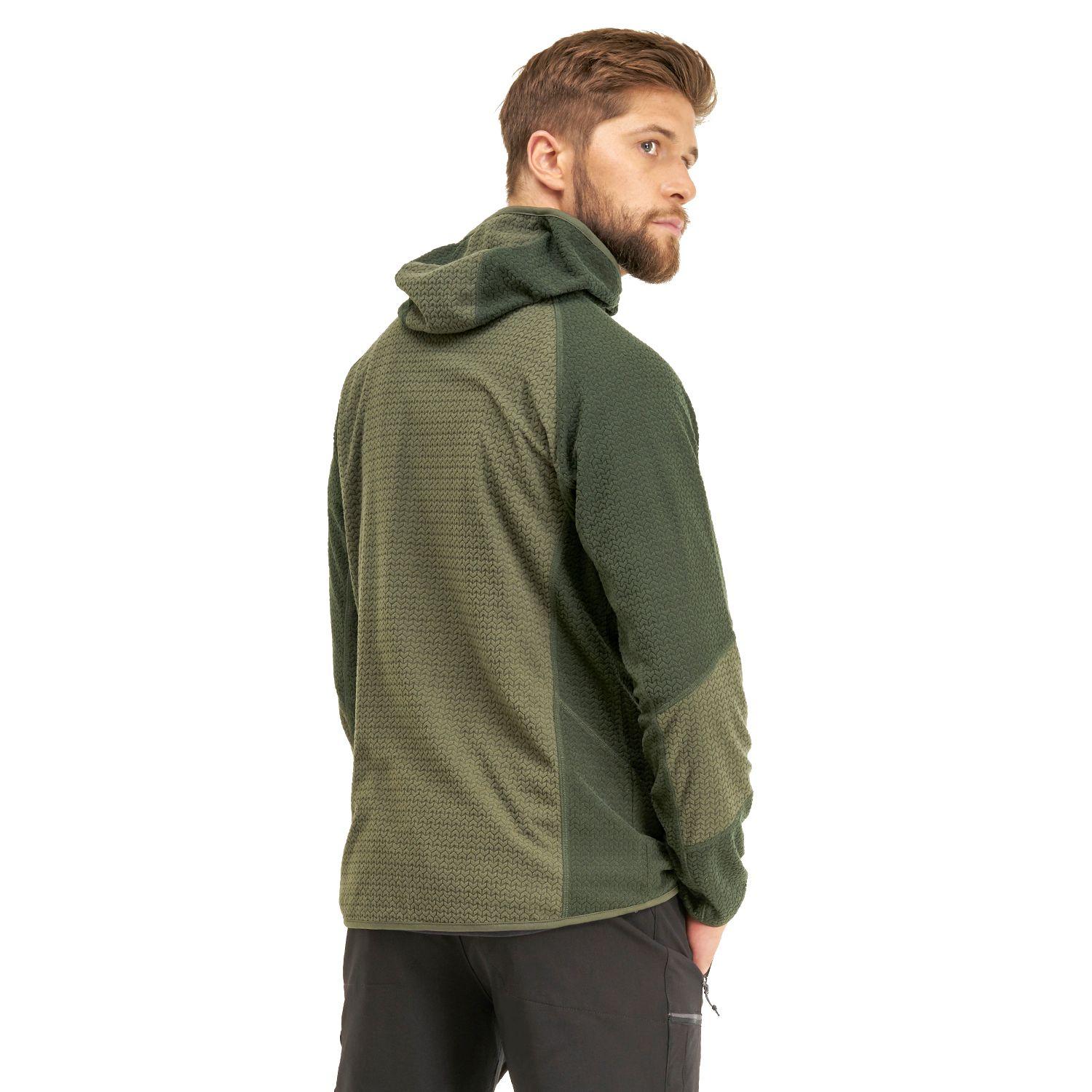 Poleron Hombre Jacaranda Nano-F 14 Zip Hoody Verde Oscuro Lippi I20-2