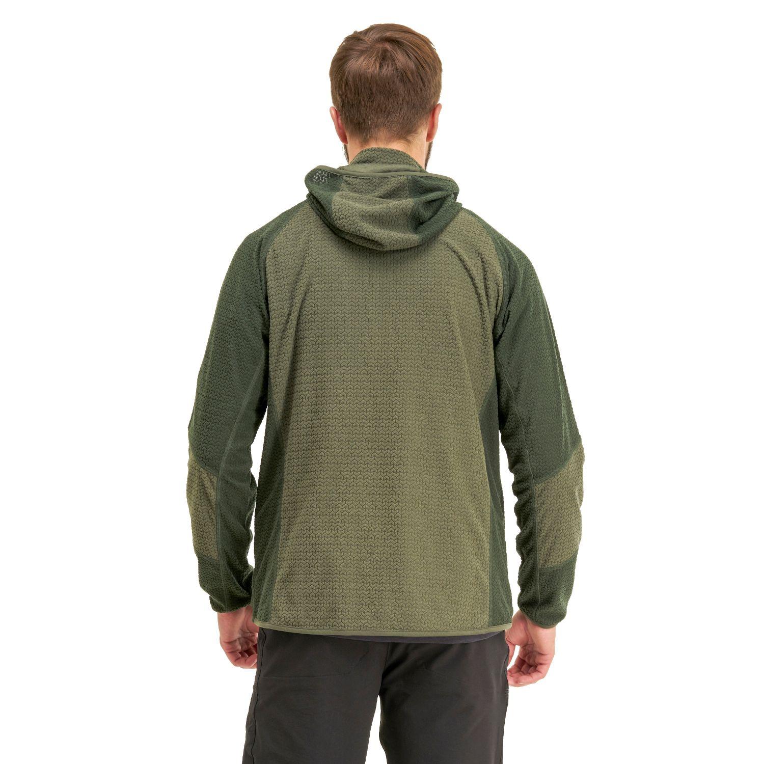 Poleron Hombre Jacaranda Nano-F 14 Zip Hoody Verde Oscuro Lippi I20-3
