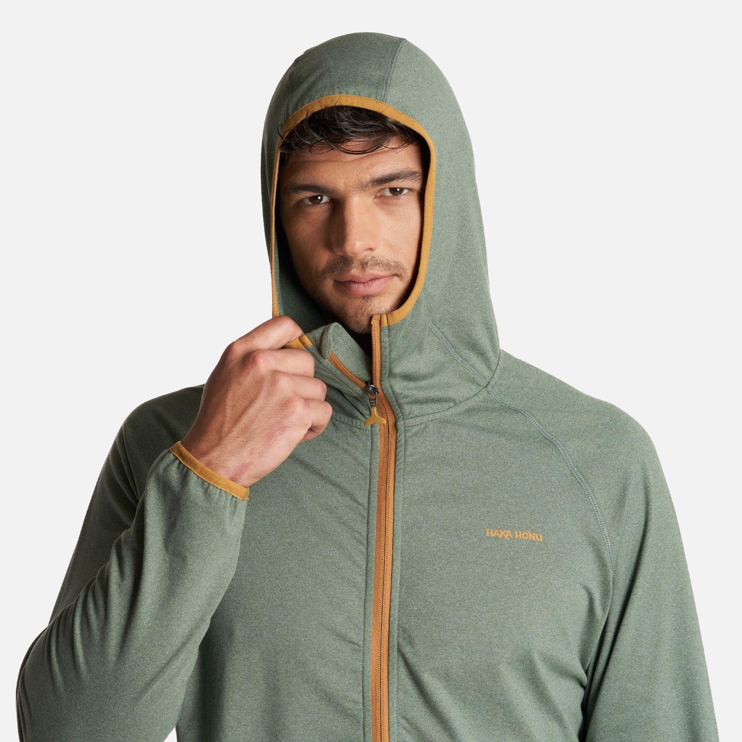 Poleron Hombre Atina Melange Verde Haka Honu-4