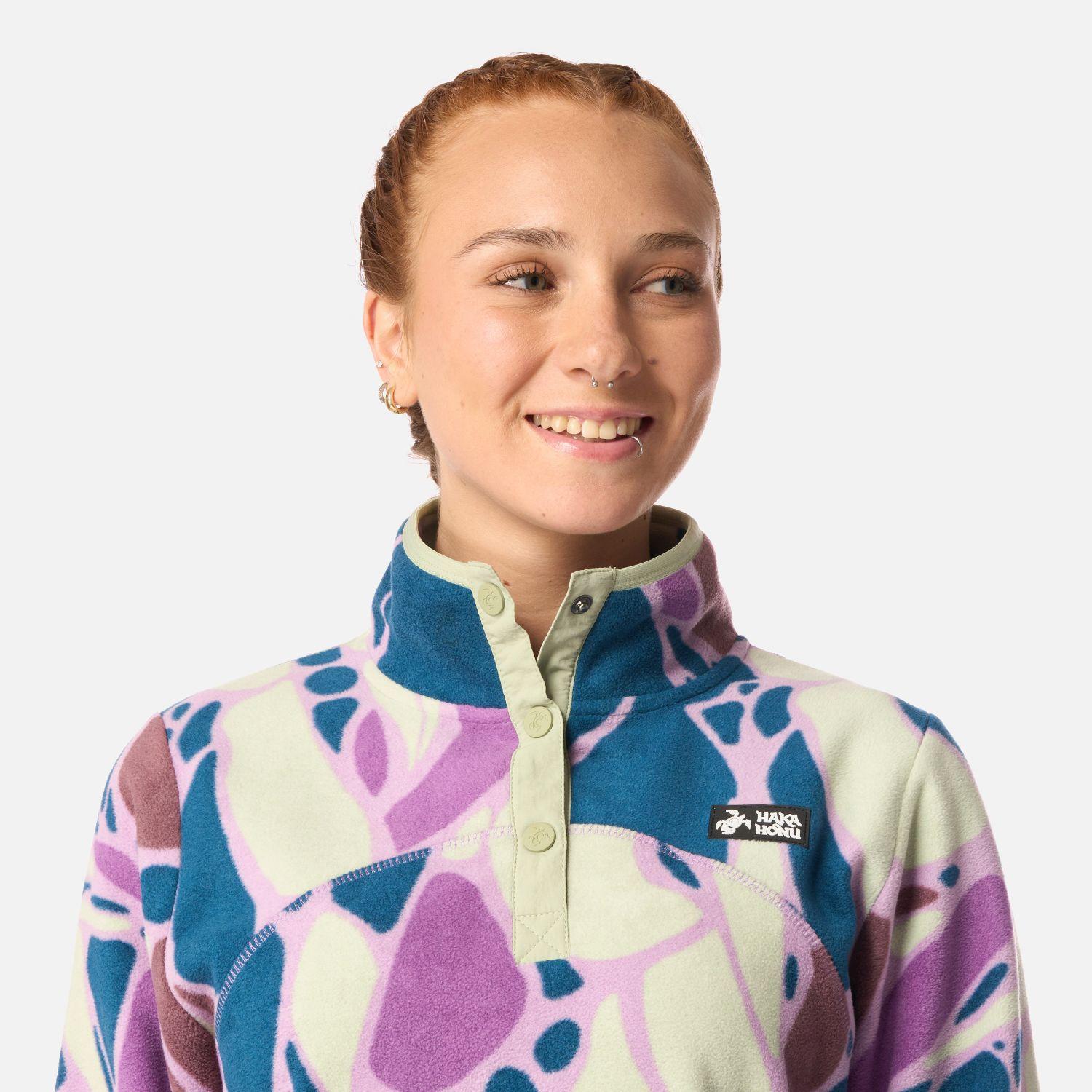 Polar Mujer Tokerau Print Lila Haka Honu I26-3