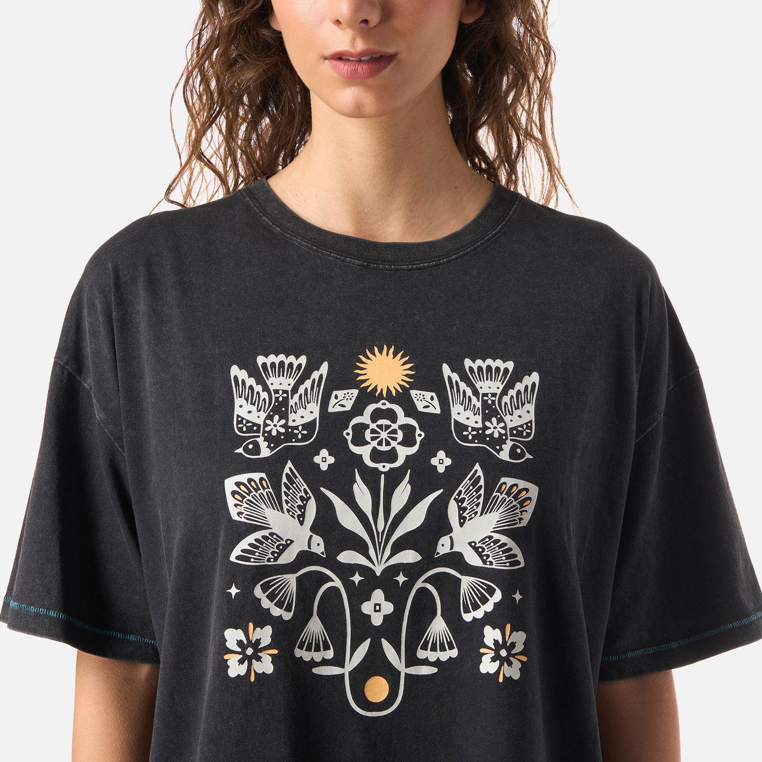 Polera Mujer Gorrion Negro Haka Honu V26-3