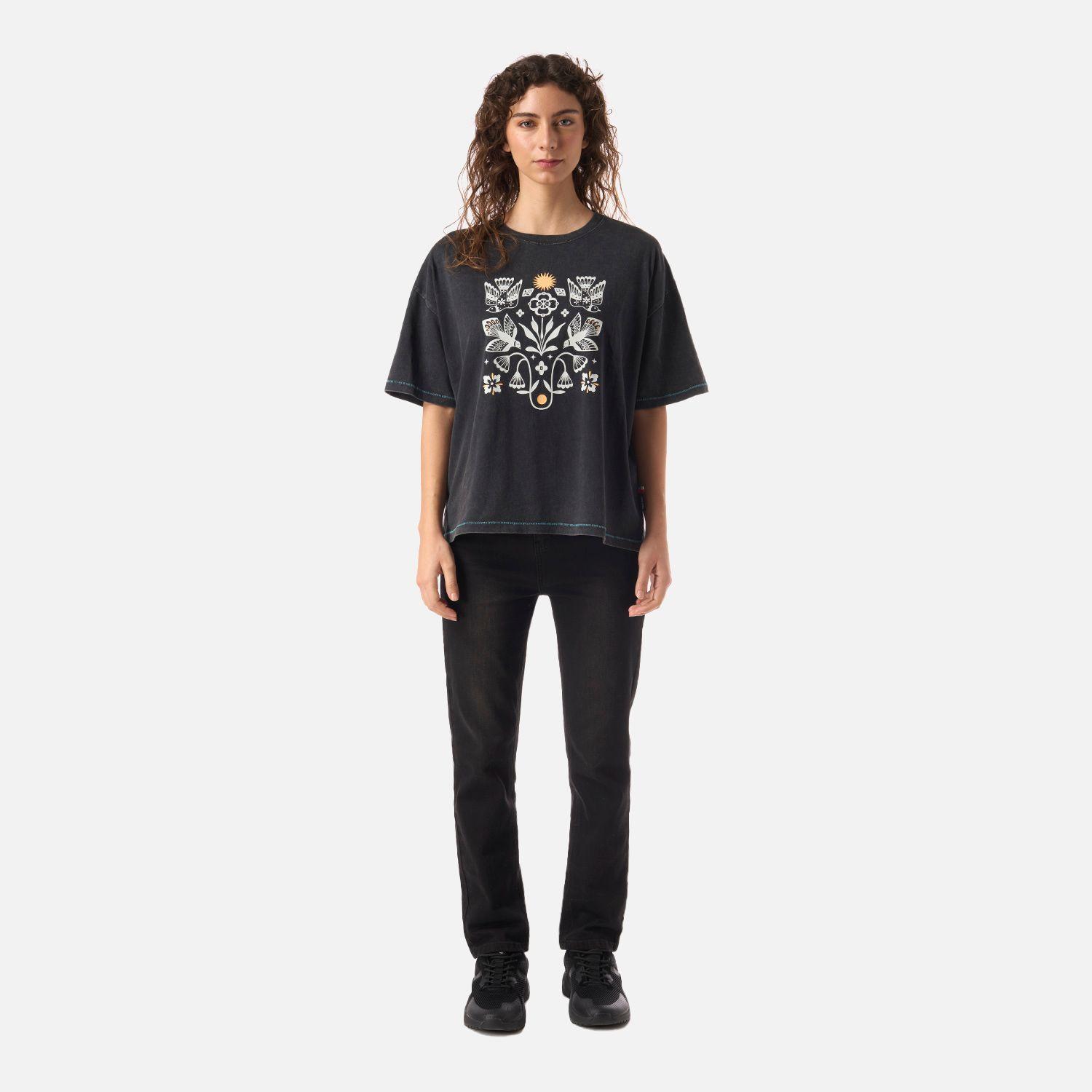 Polera Mujer Gorrion Negro Haka Honu V26-4