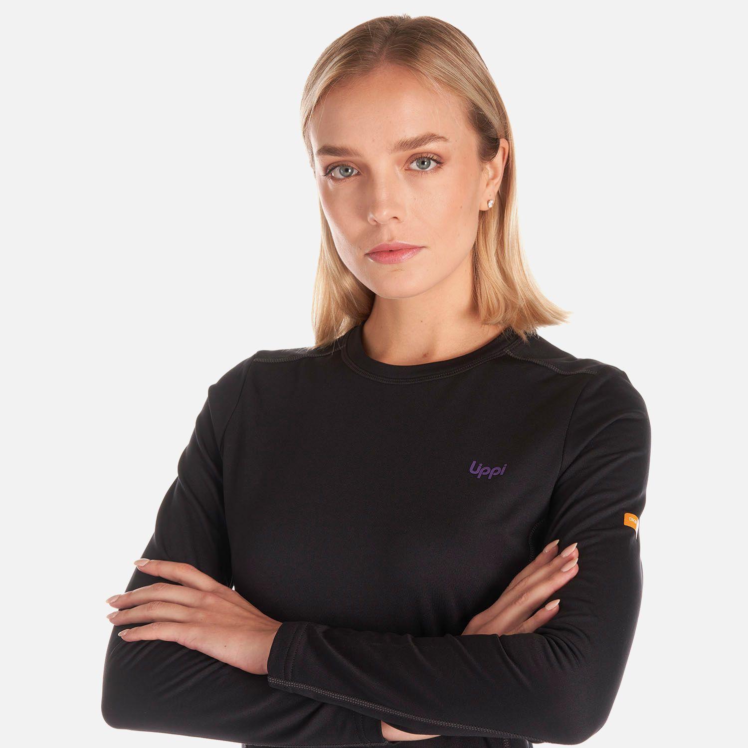 Primera Capa Mujer Skintec 2000 Warm Top Negro Lippi I23-6