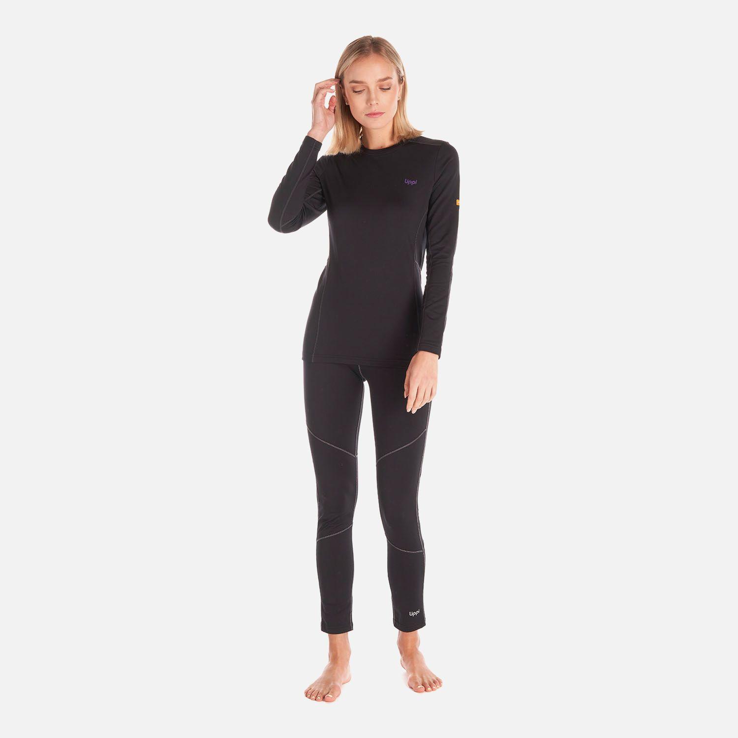 Primera Capa Mujer Skintec 2000 Warm Top Negro Lippi I23-9