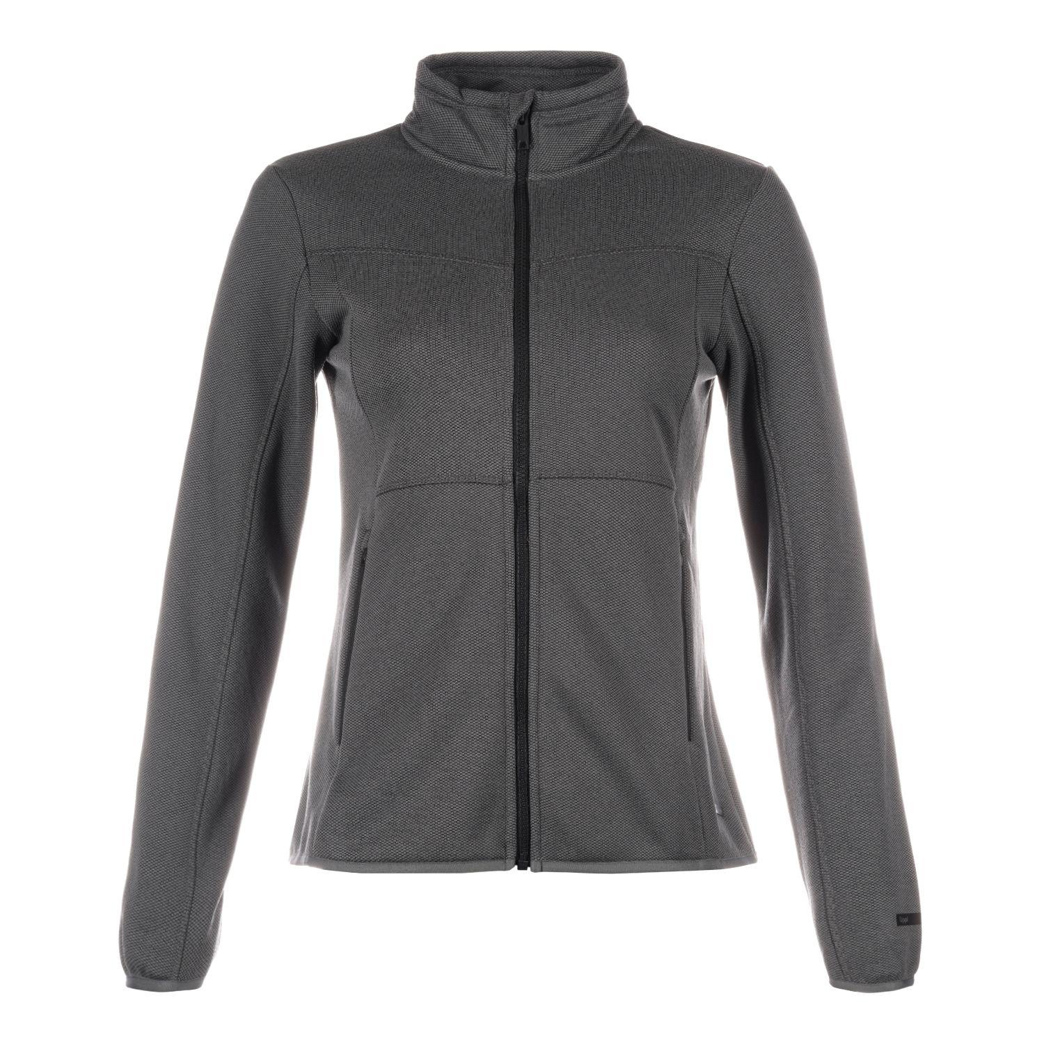 Poleron Mujer Symmetric Therm-Pro Jacket Melange Gris Lippi-0