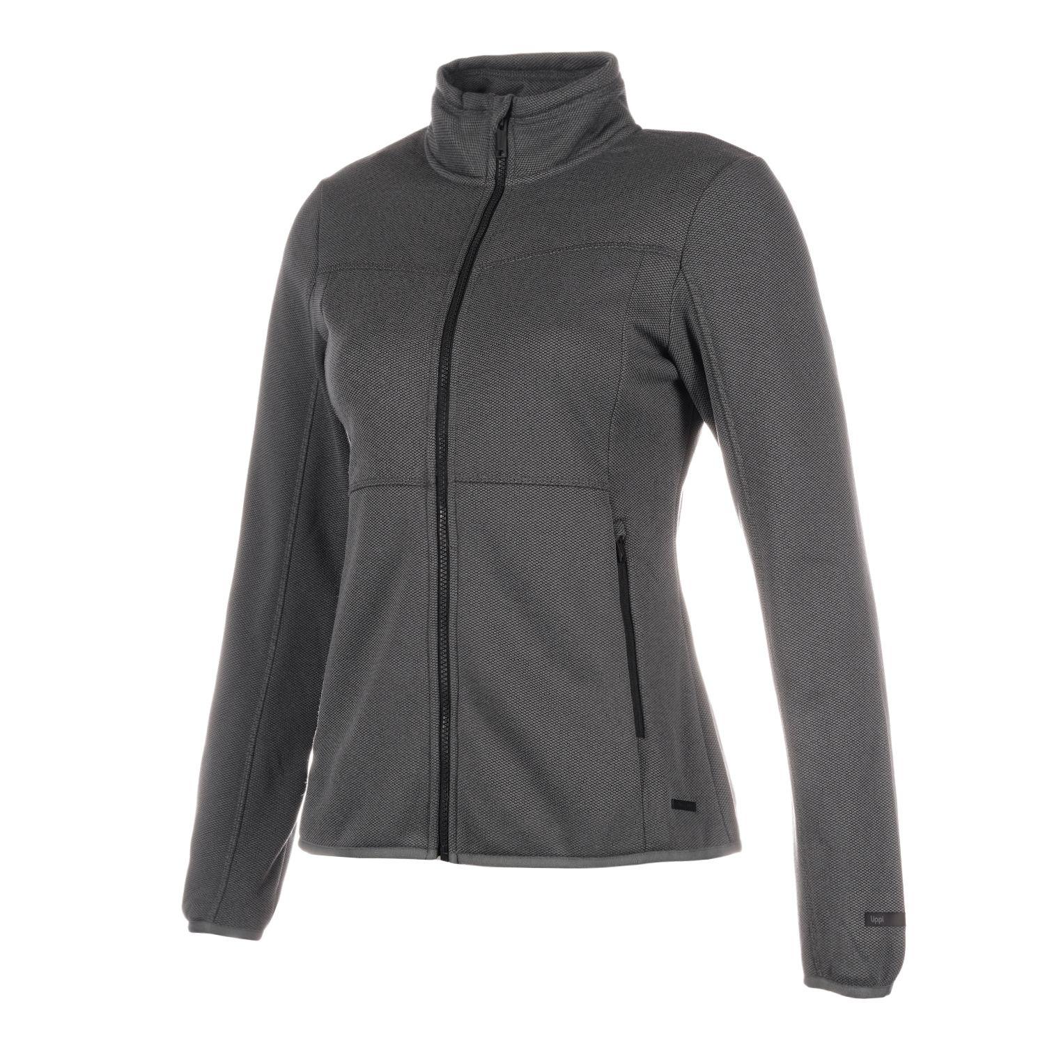 Poleron Mujer Symmetric Therm-Pro Jacket Melange Gris Lippi-1