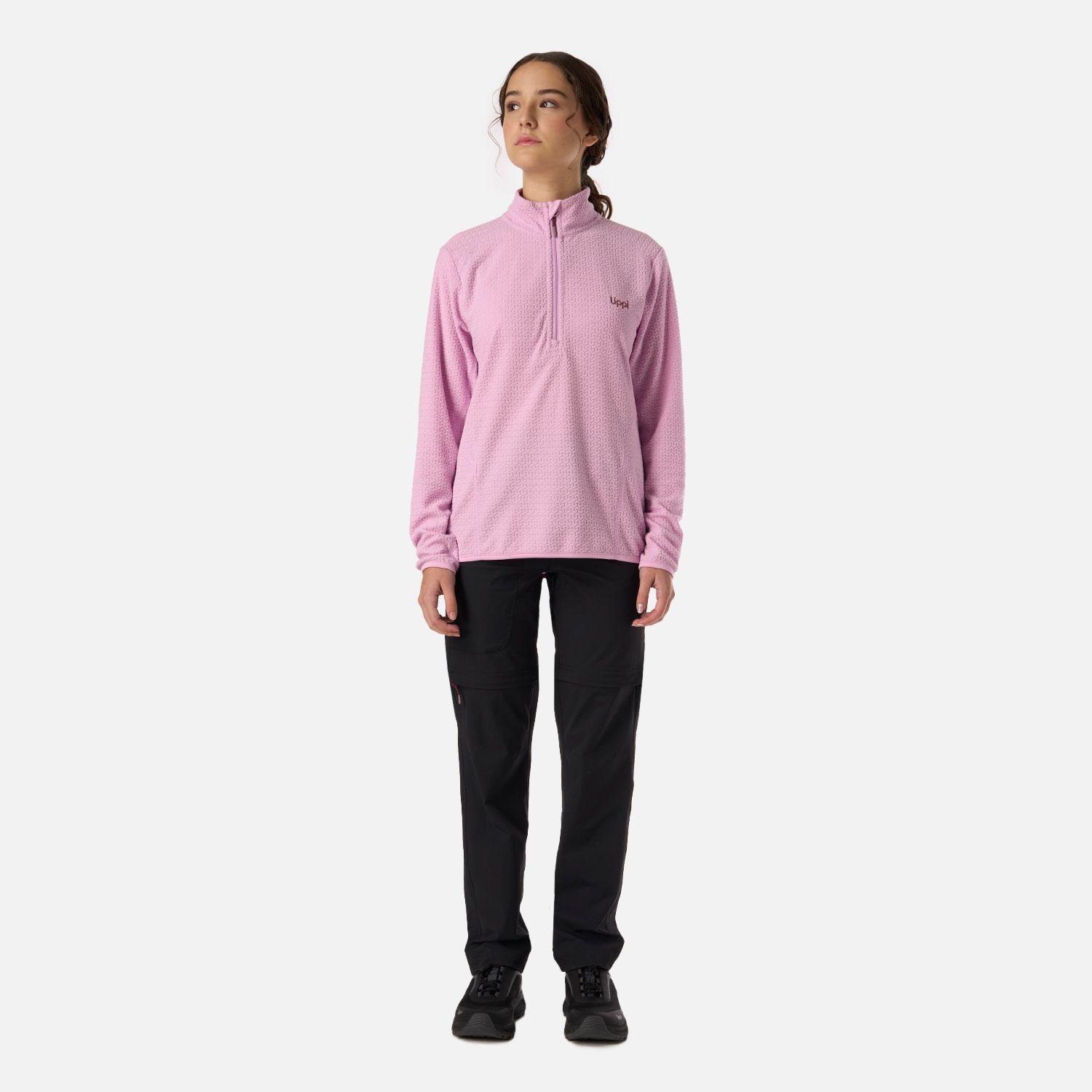 Polerón Teen Girl Mild Nano-F 1/4 Zip Rosa Lippi V26-4