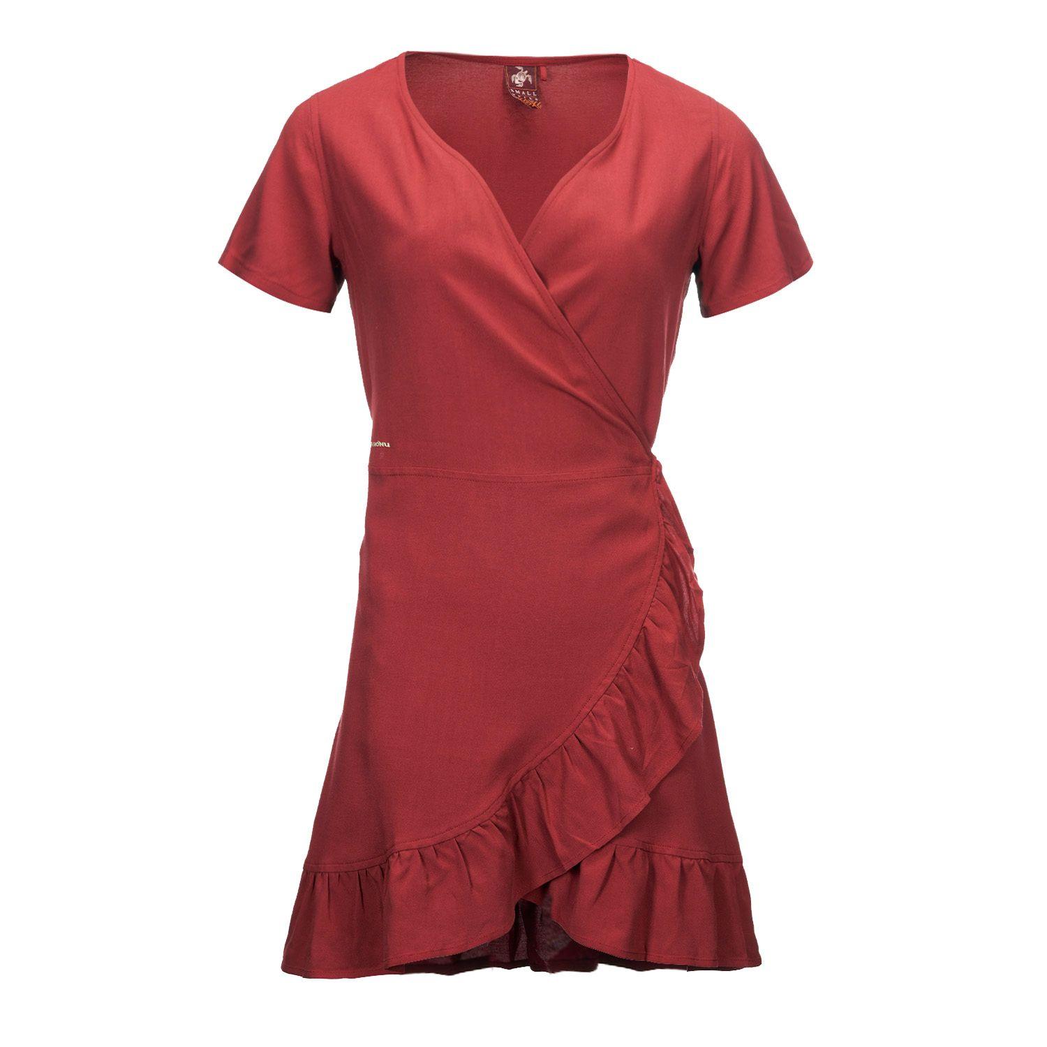 Vestido Mujer Aflora Terracota Haka Honu-0