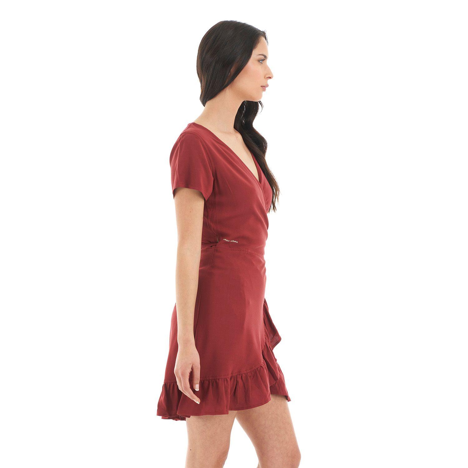 Vestido Mujer Aflora Terracota Haka Honu-3