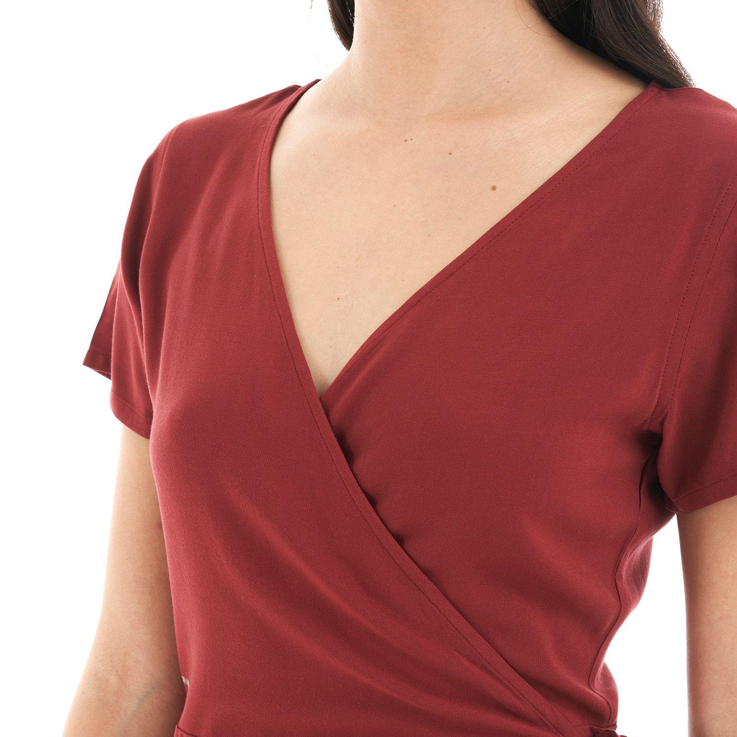 Vestido Mujer Aflora Terracota Haka Honu-7