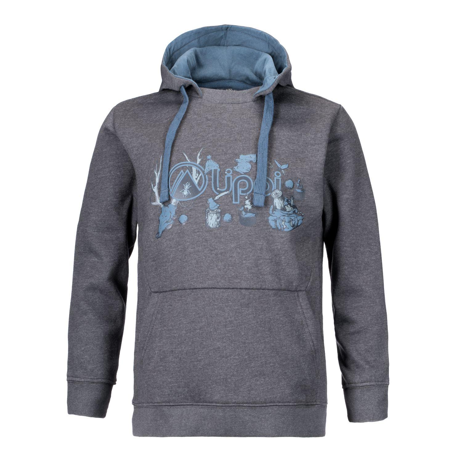 Poleron Niño Insigne Hoody Sweatshirt Melange Gris Lippi-0