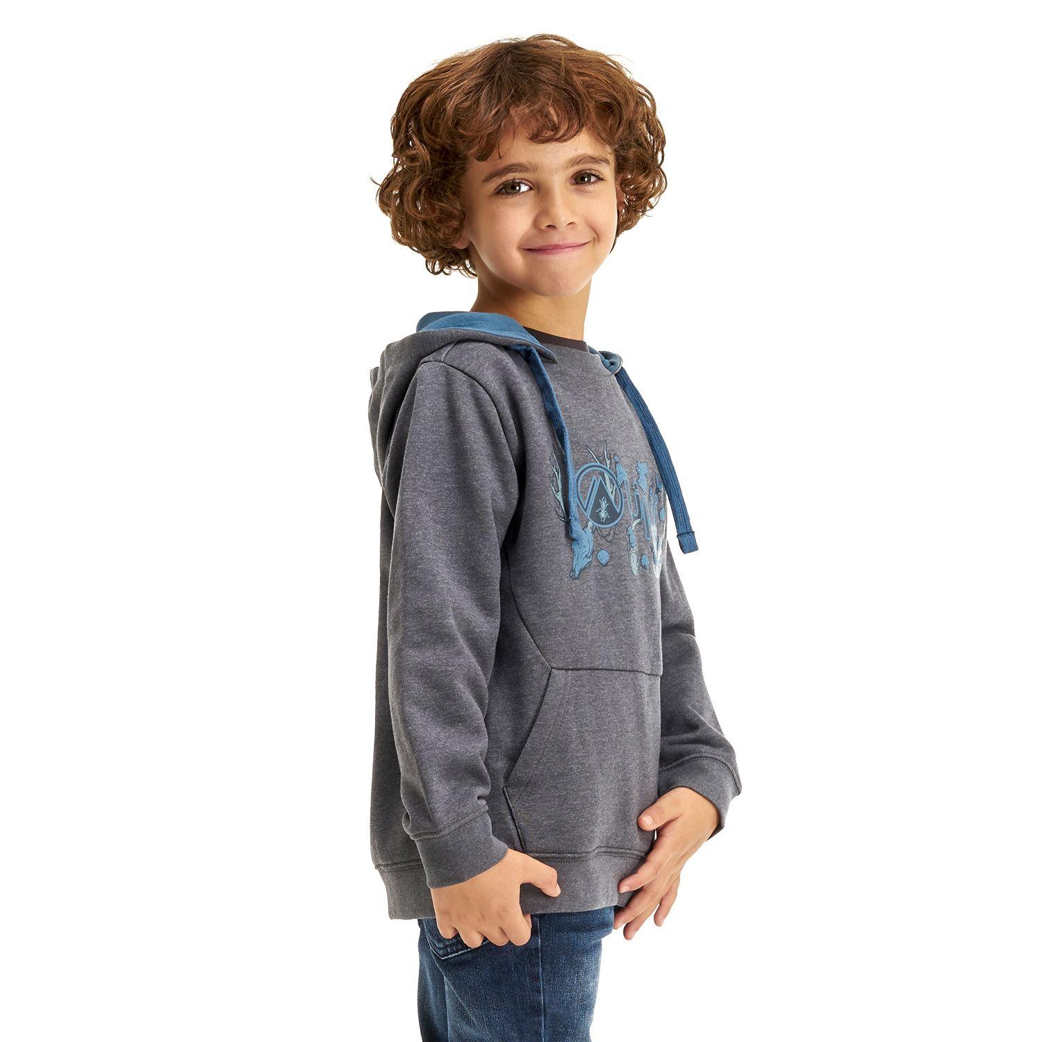 Poleron Niño Insigne Hoody Sweatshirt Melange Gris Lippi-2