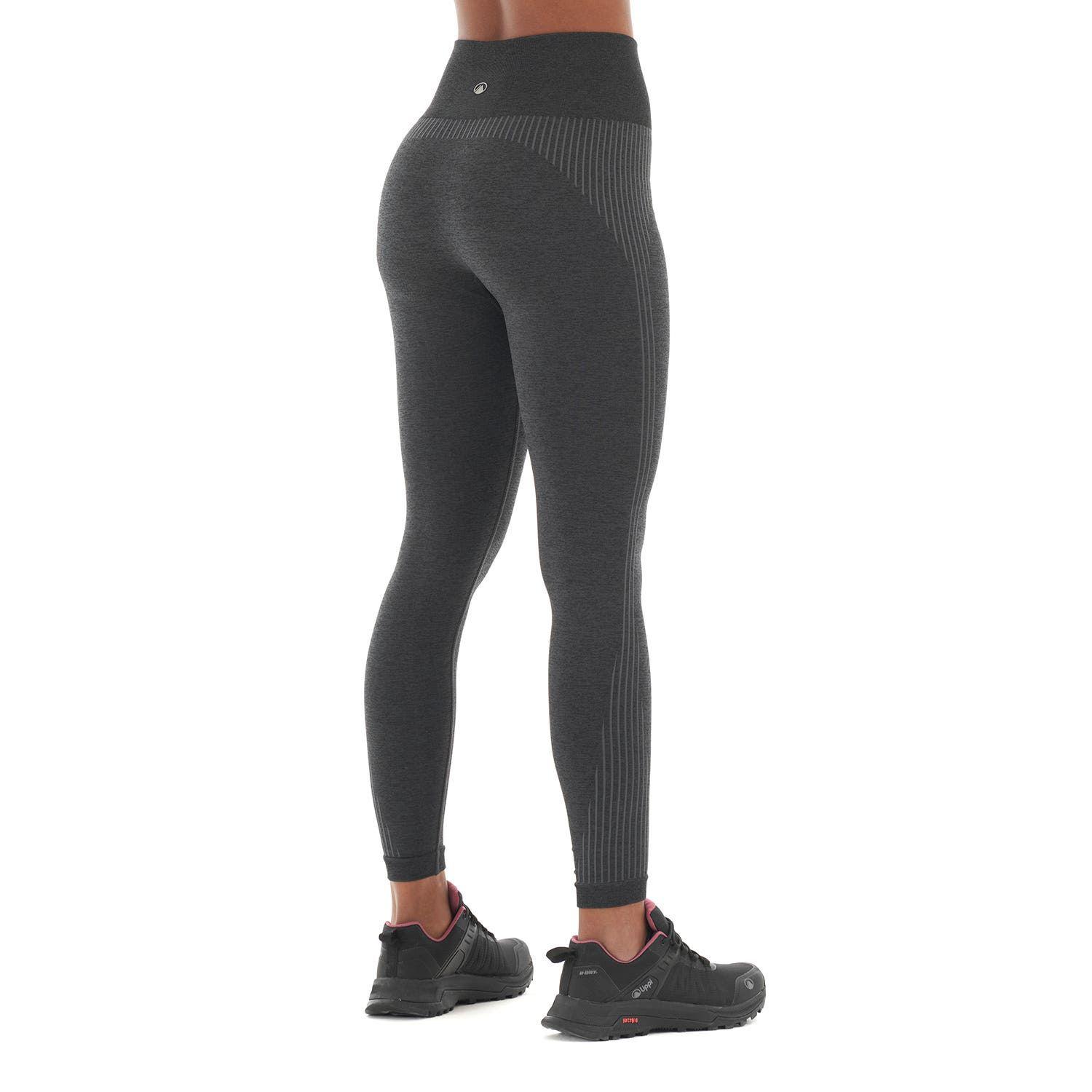 Calza Mujer In-Motion Seamless Leggings High Waist Melange Grafito Lippi-4