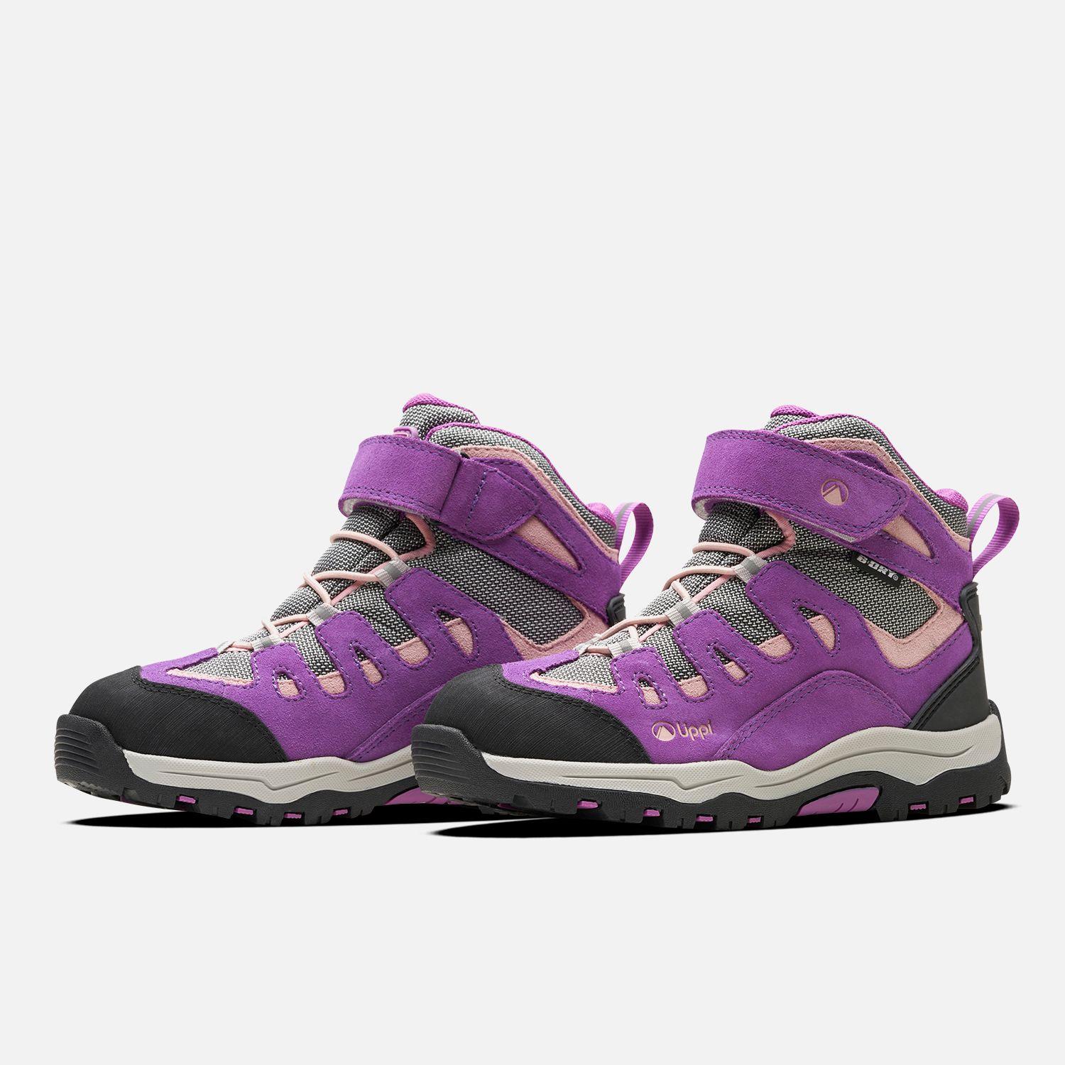 Botín Mujer Puelo Cs Hi Velcro Morado / Gris Claro Lippi V26-3
