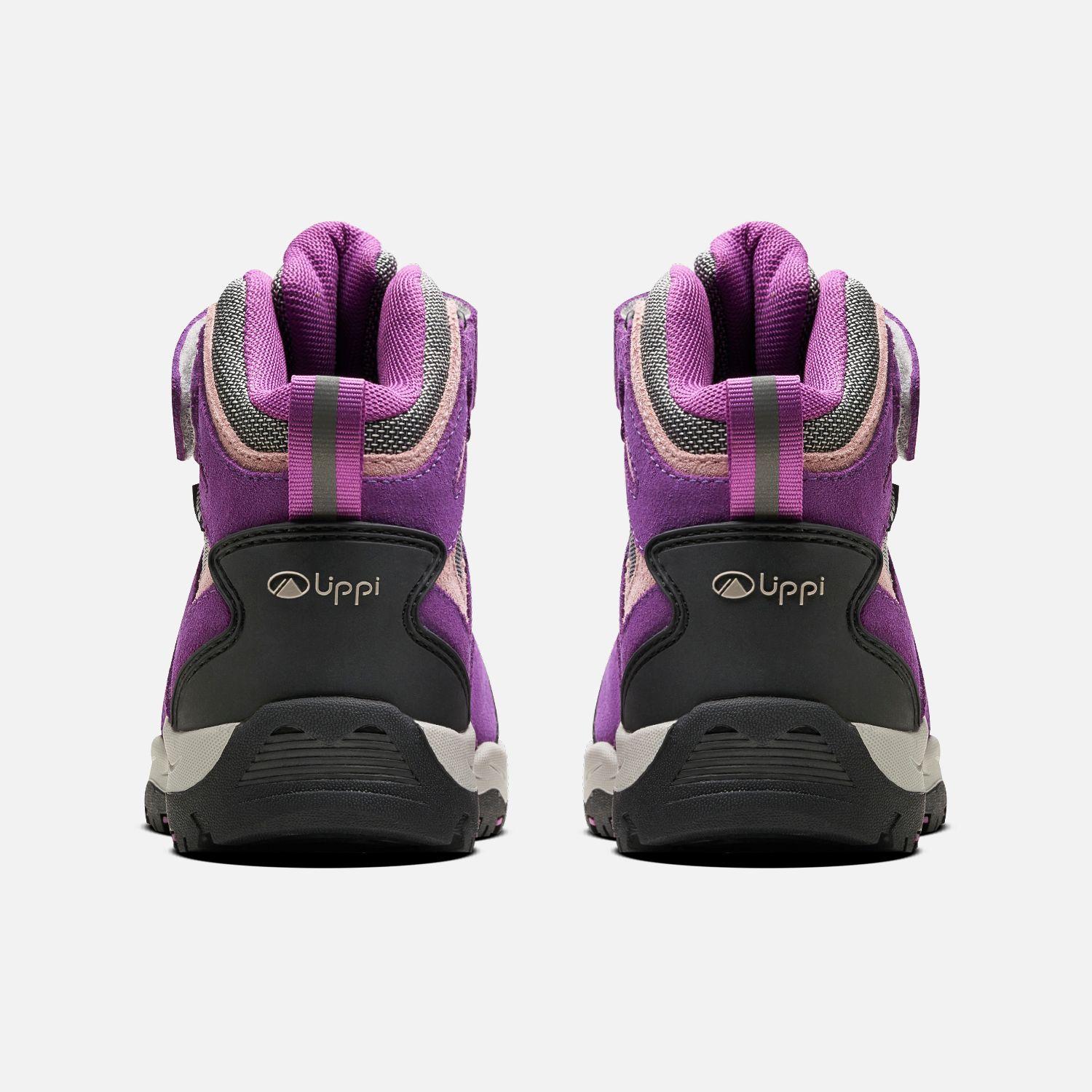 Botín Mujer Puelo Cs Hi Velcro Morado / Gris Claro Lippi V26-4