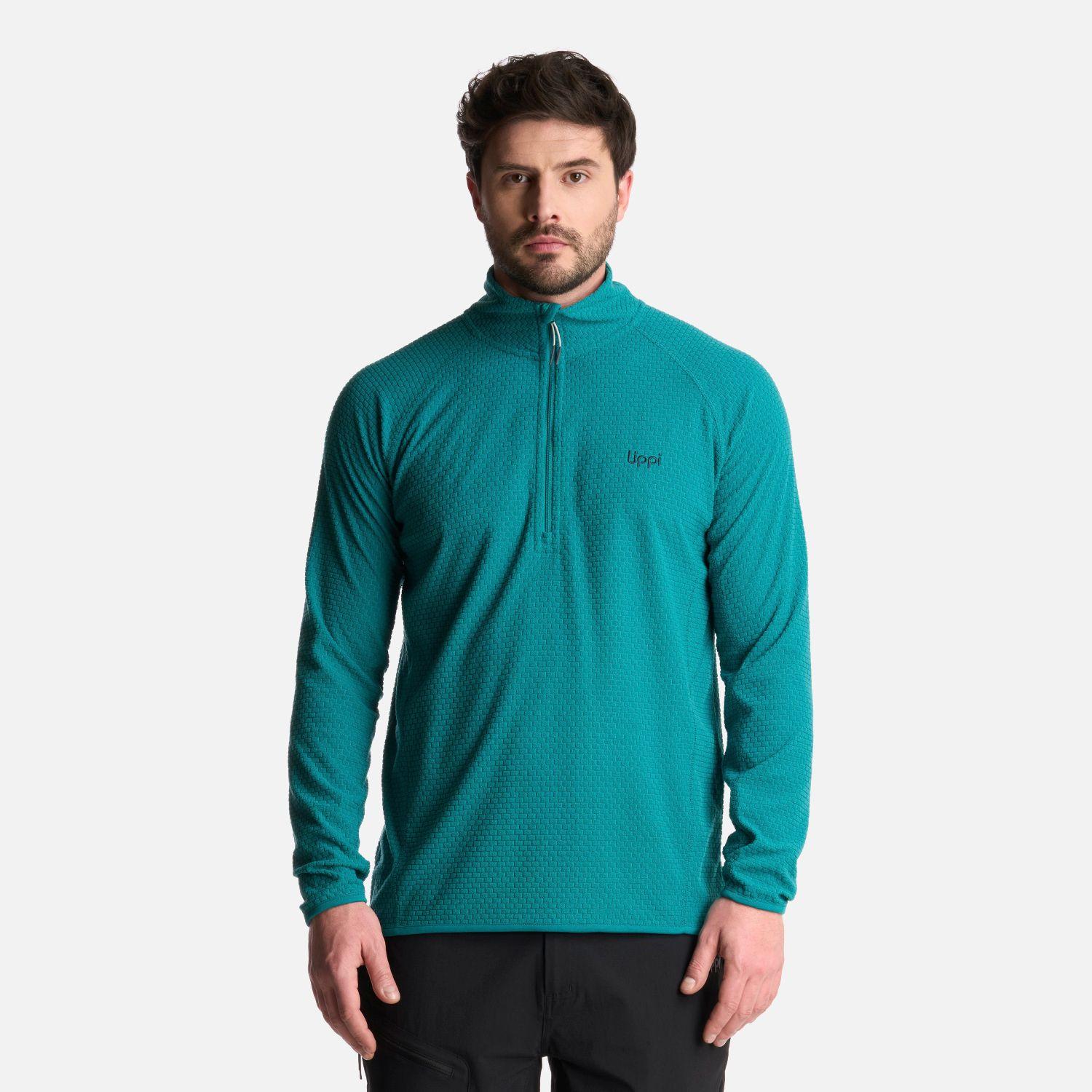 Polerón Hombre Jacaranda Nano-F 14 Zip Turquesa Lippi-0