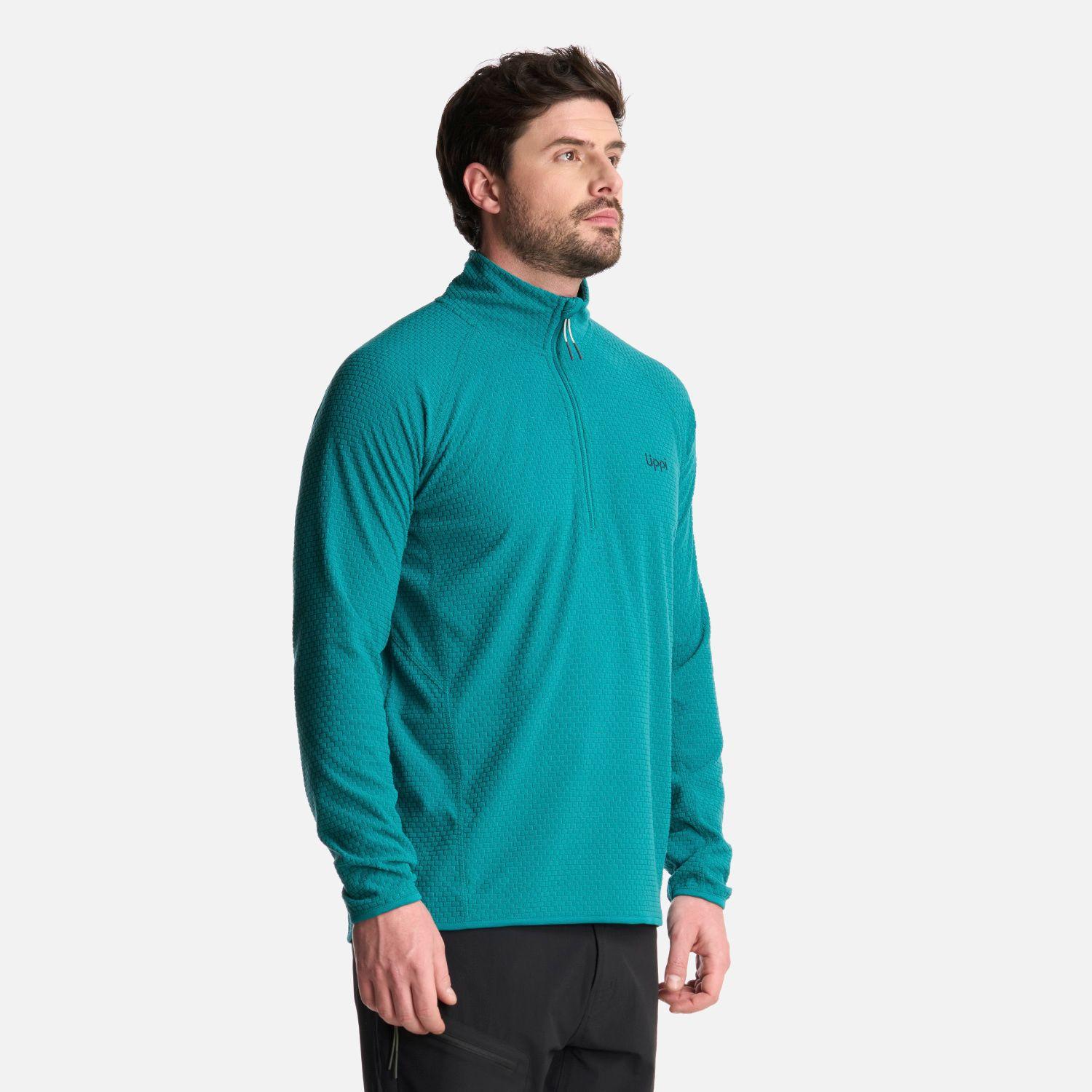 Polerón Hombre Jacaranda Nano-F 14 Zip Turquesa Lippi-1