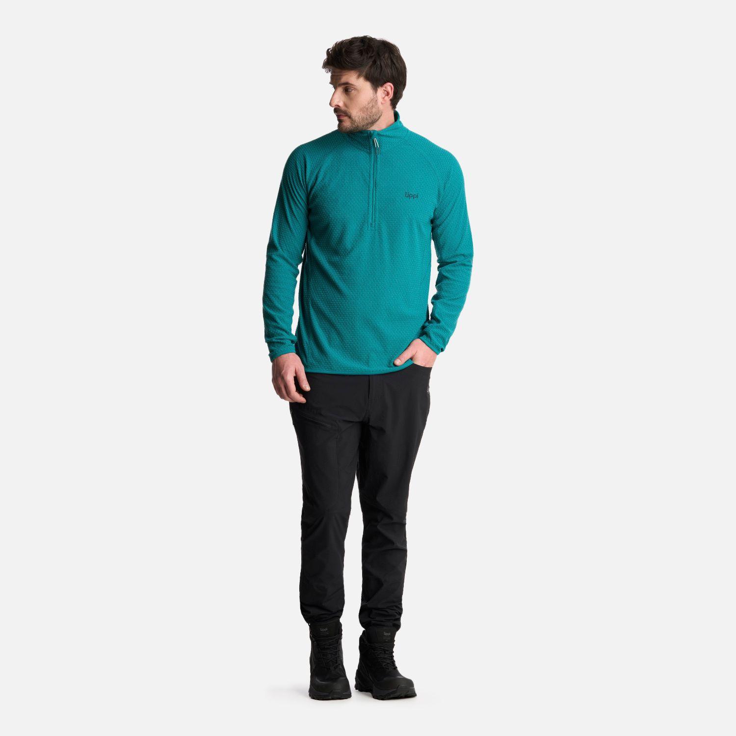 Polerón Hombre Jacaranda Nano-F 14 Zip Turquesa Lippi-4