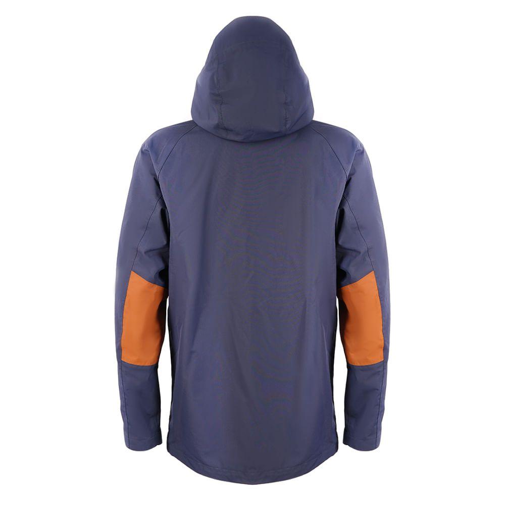 Chaqueta Hombre Drizzle B-Dry Jacket Azul Noche / Mostaza Oscuro Lippi-1