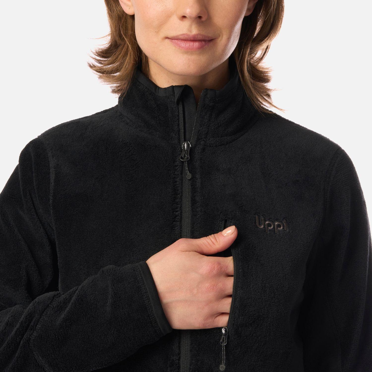 Polar Mujer Numan Shaggy-Pro Jacket Negro Lippi I26-3