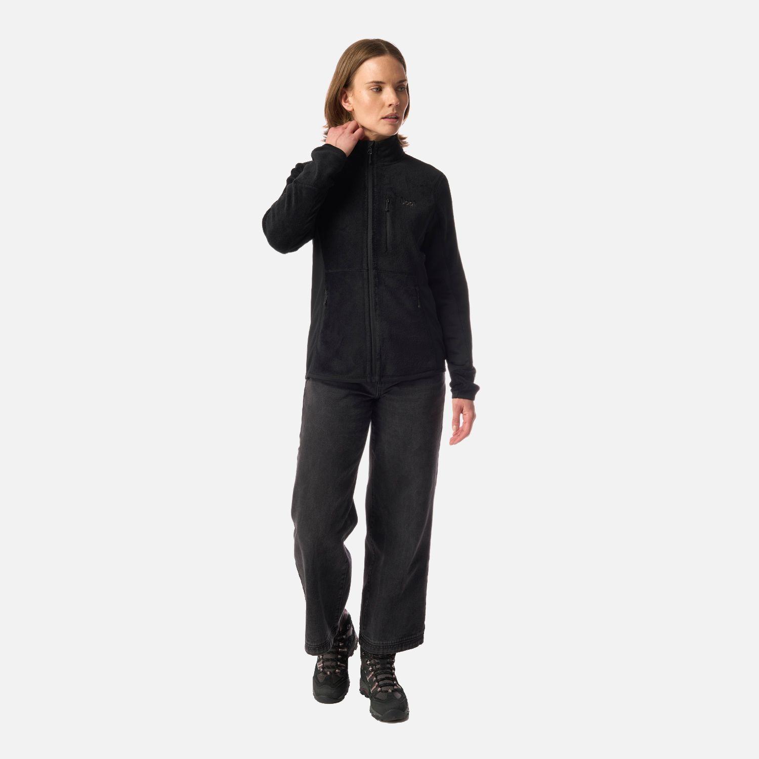 Polar Mujer Numan Shaggy-Pro Jacket Negro Lippi I26-5