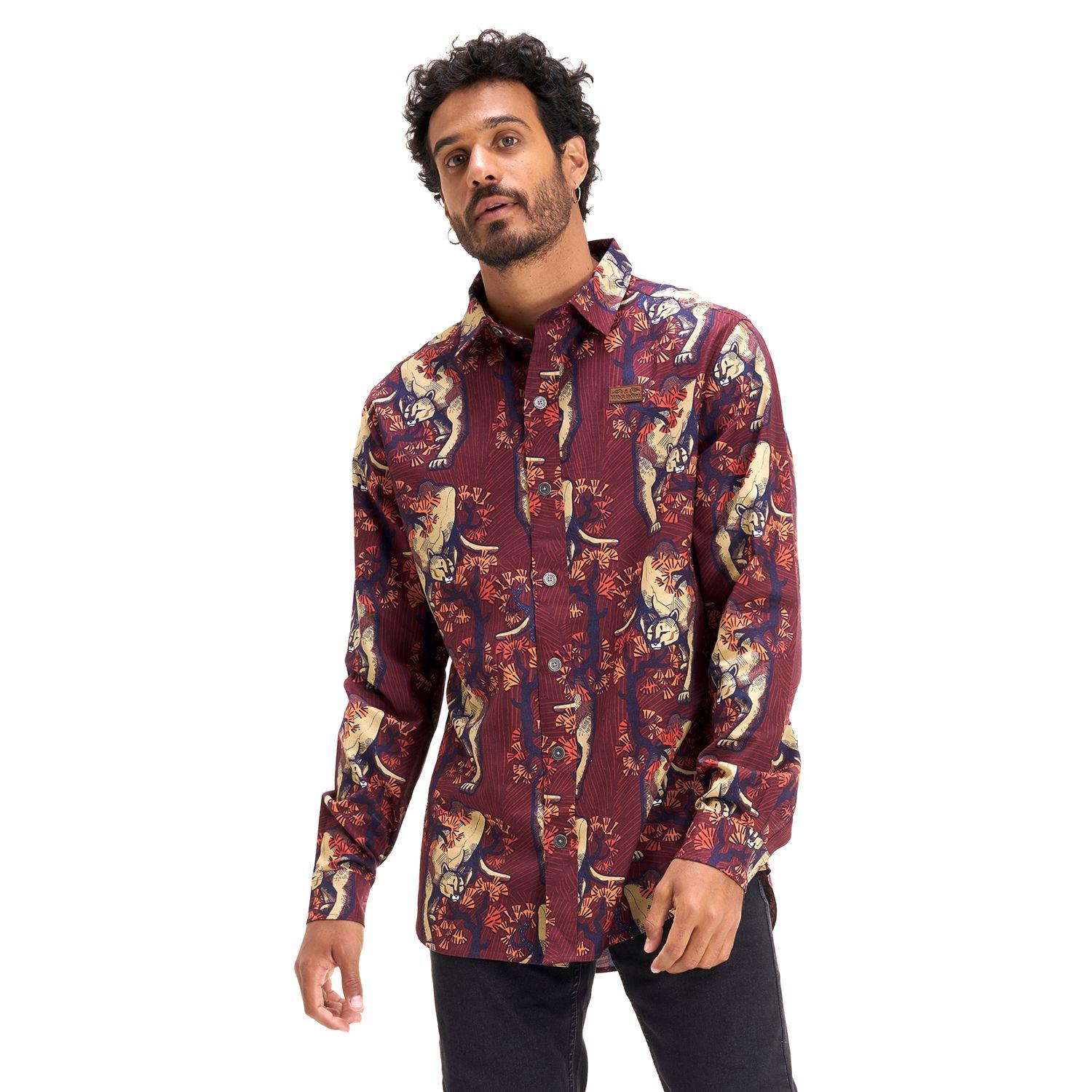 Camisa Hombre Lazlo California Burdeo Haka Honu-2