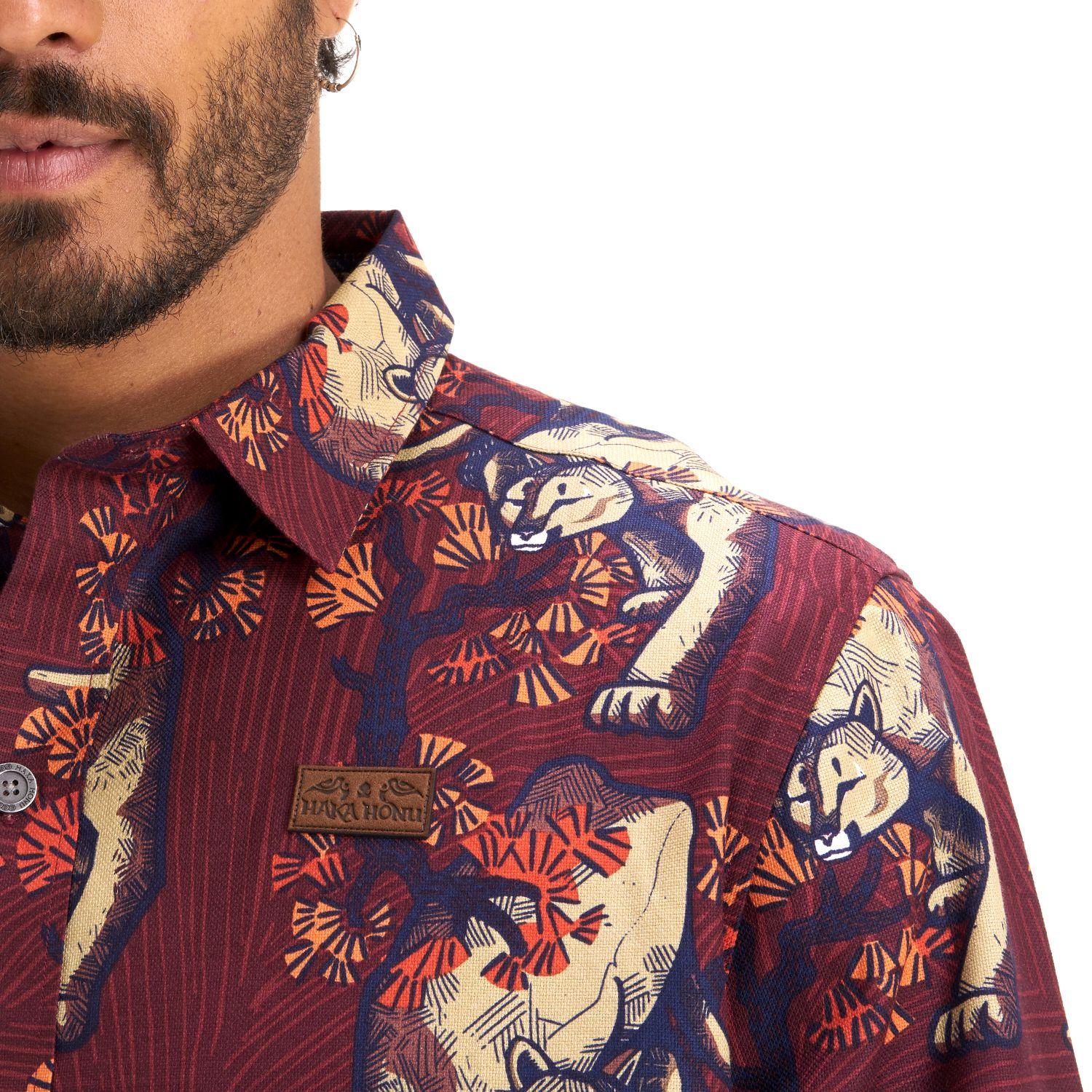 Camisa Hombre Lazlo California Burdeo Haka Honu-4