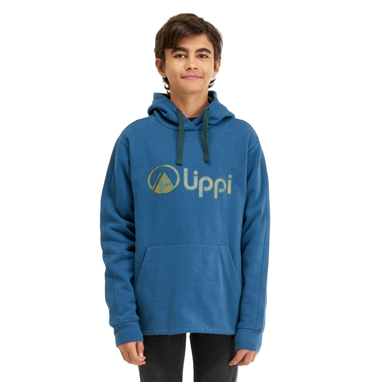 Poleron Teen Boy Insigne Hoody Sweatshirt Azul Lippi-1