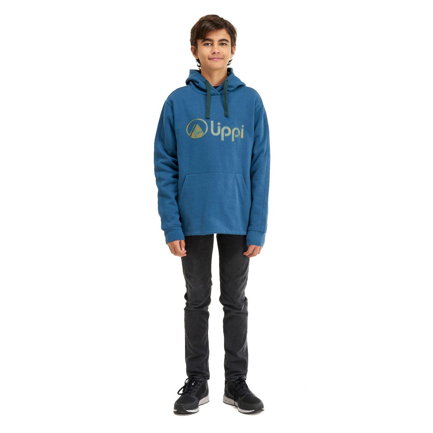 Poleron Teen Boy Insigne Hoody Sweatshirt Azul Lippi-5