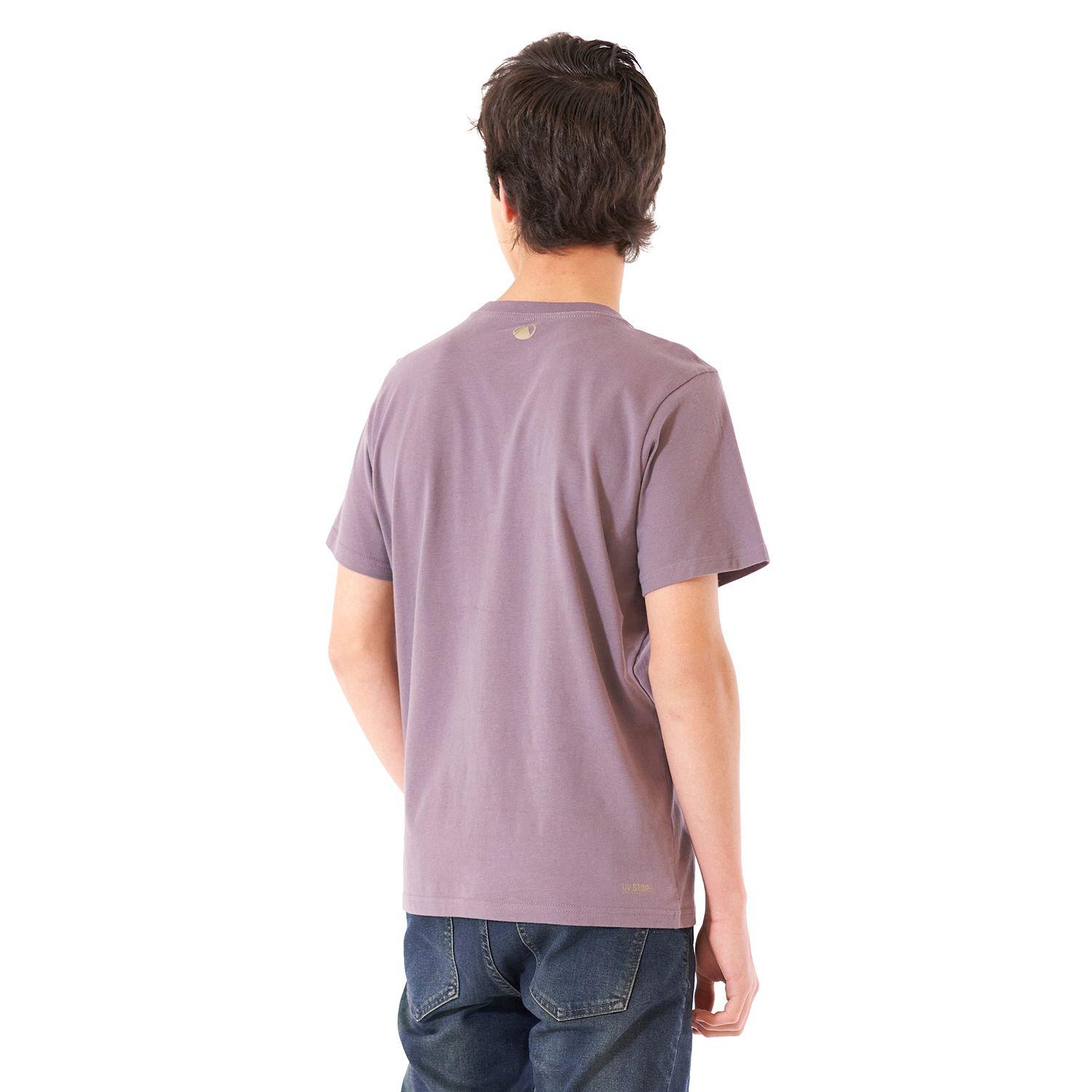 Polera Teen Boy Logo Lippi UV-Stop T-Shirt Malva Lippi V21-3